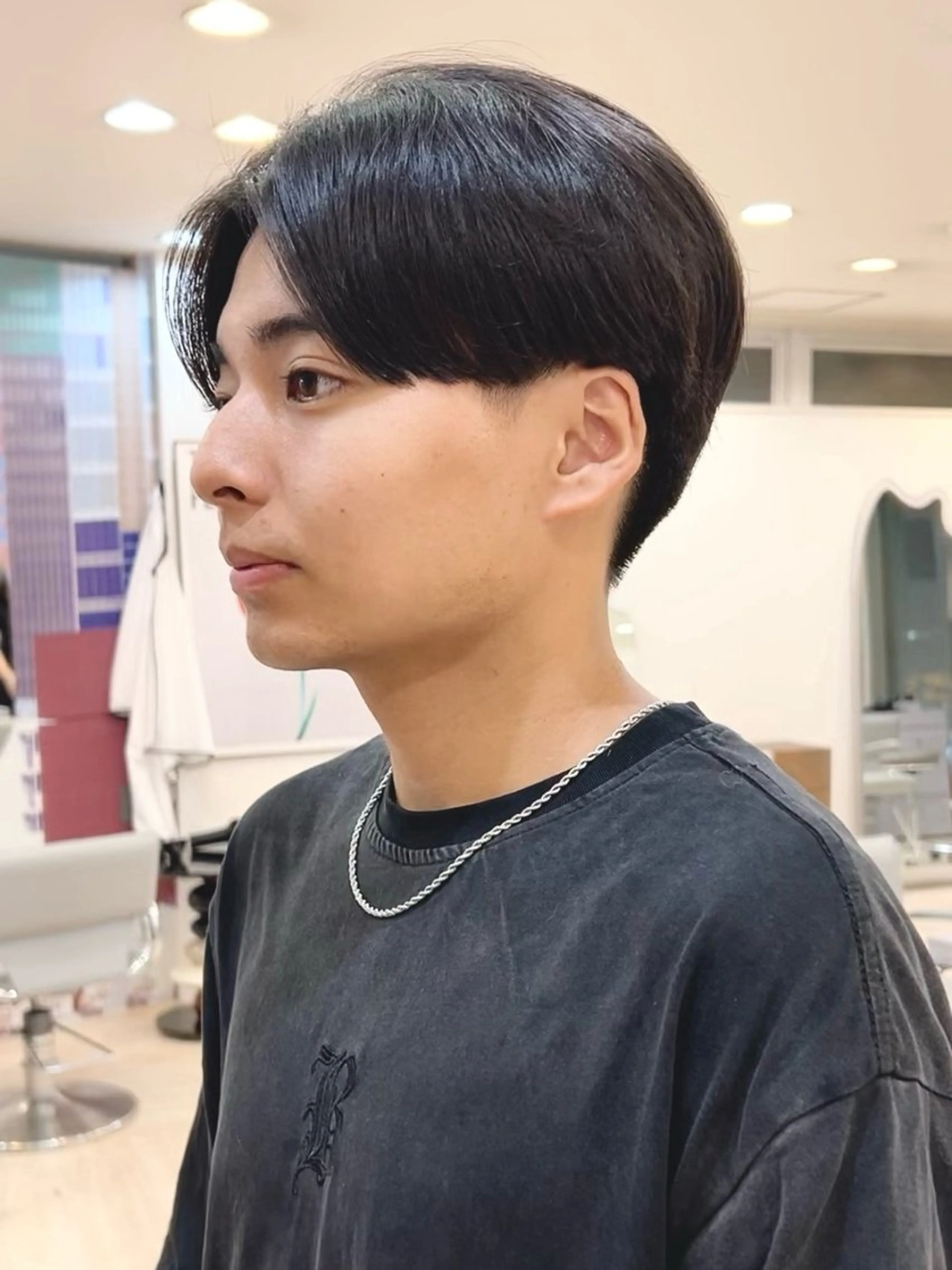 ショート メンズ カット 縮毛矯正 トリートメント 海/ボブ /パーマのヘアスタイル