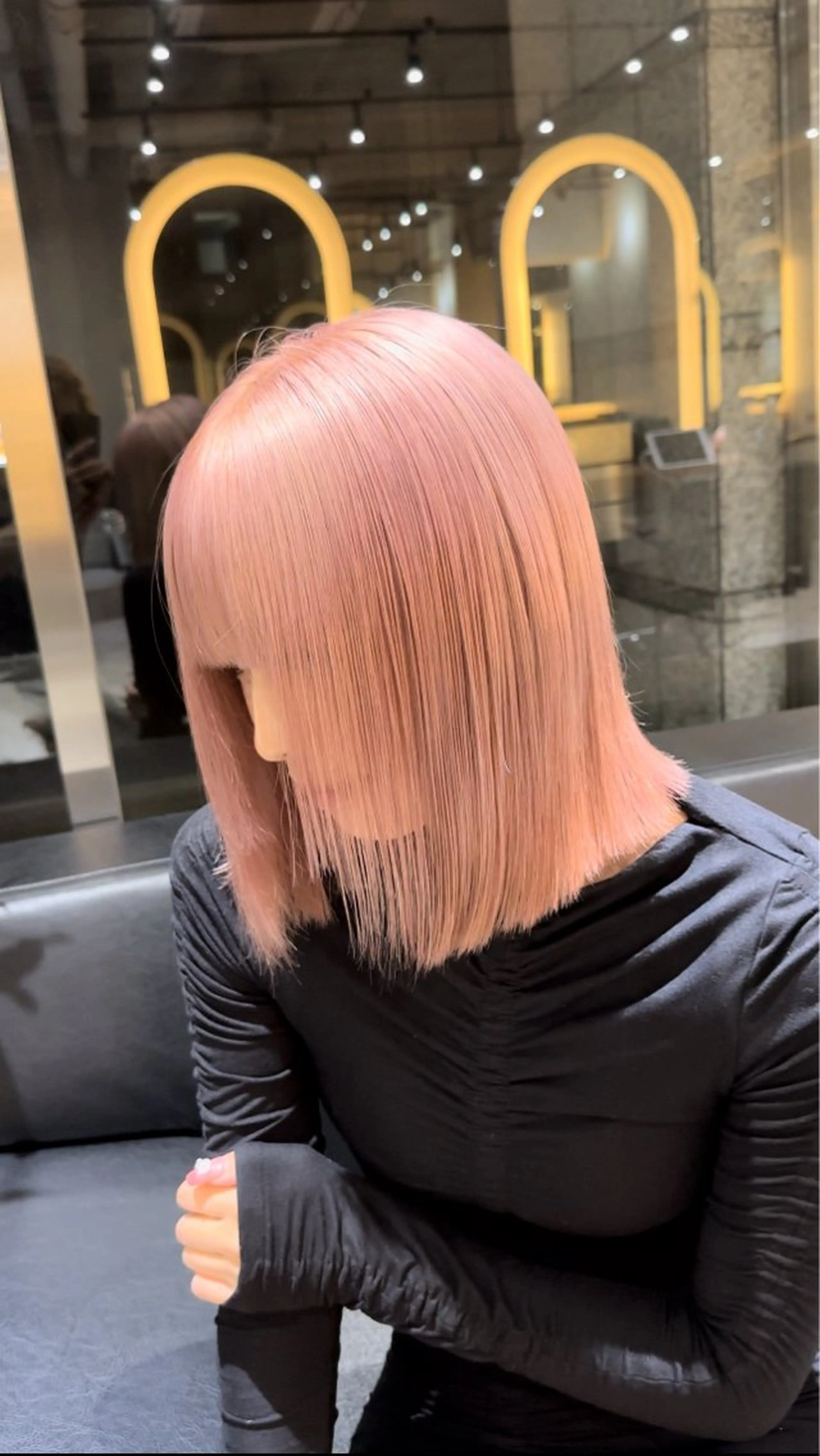 ミディアム カラー ヘアカラー トリートメント レイヤーカット/ ブリーチカラー/雅人のヘアスタイル