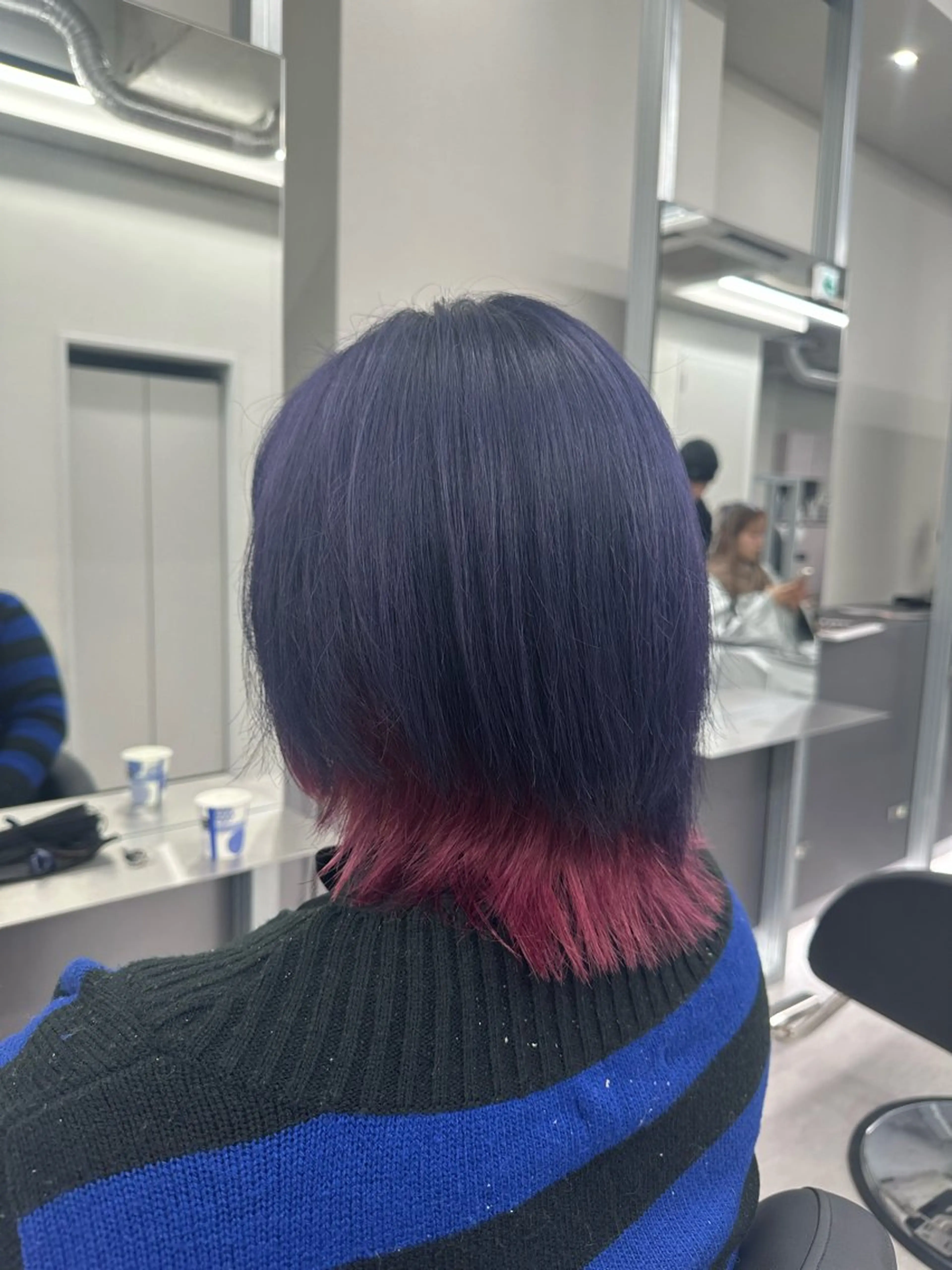 ミディアム タケ透明感カラー No.1赤み消し職人のヘアスタイル