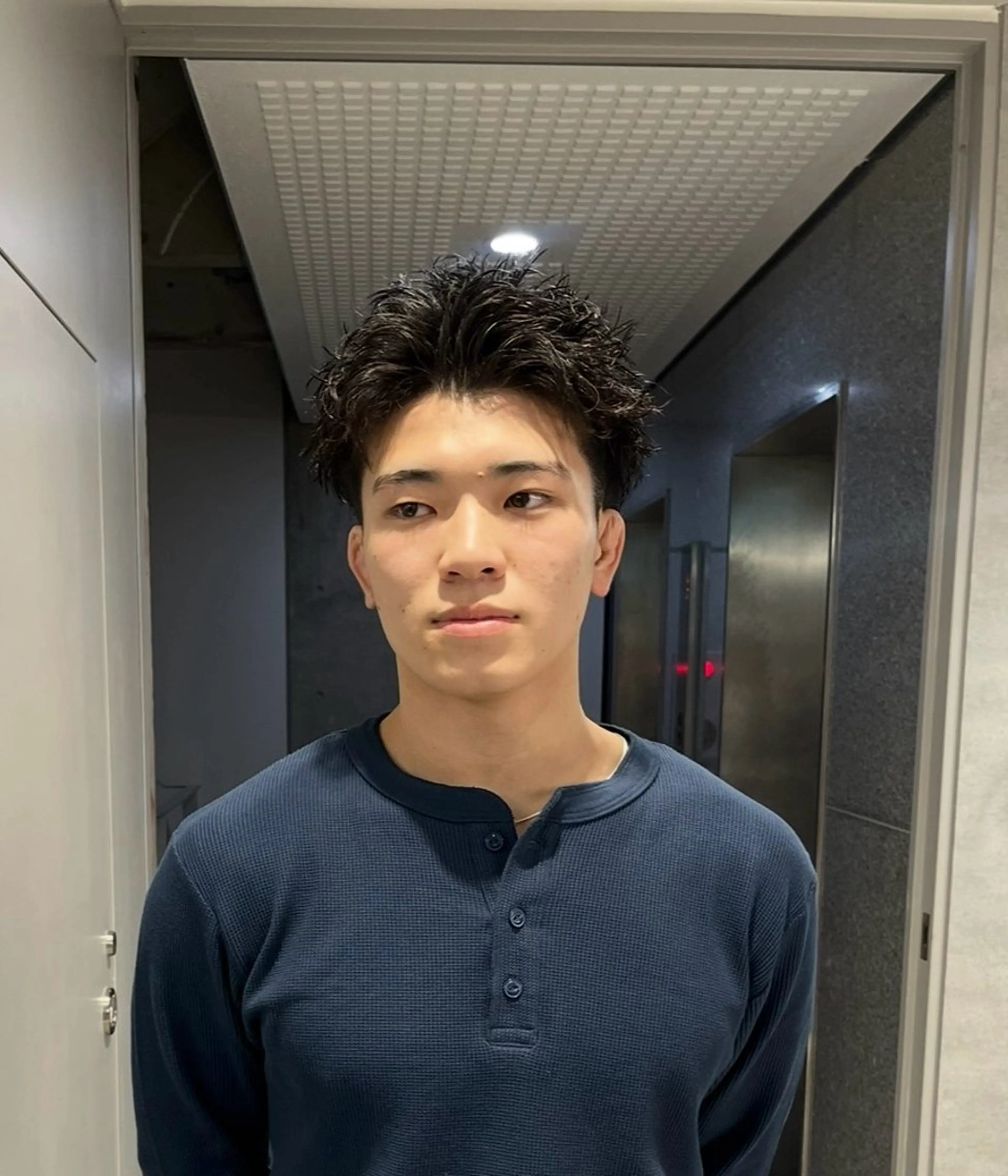 ショート カラー パーマ メンズ カット パーマ 🔥メンズ 特化🔥菊水皐暉🔥のヘアスタイル
