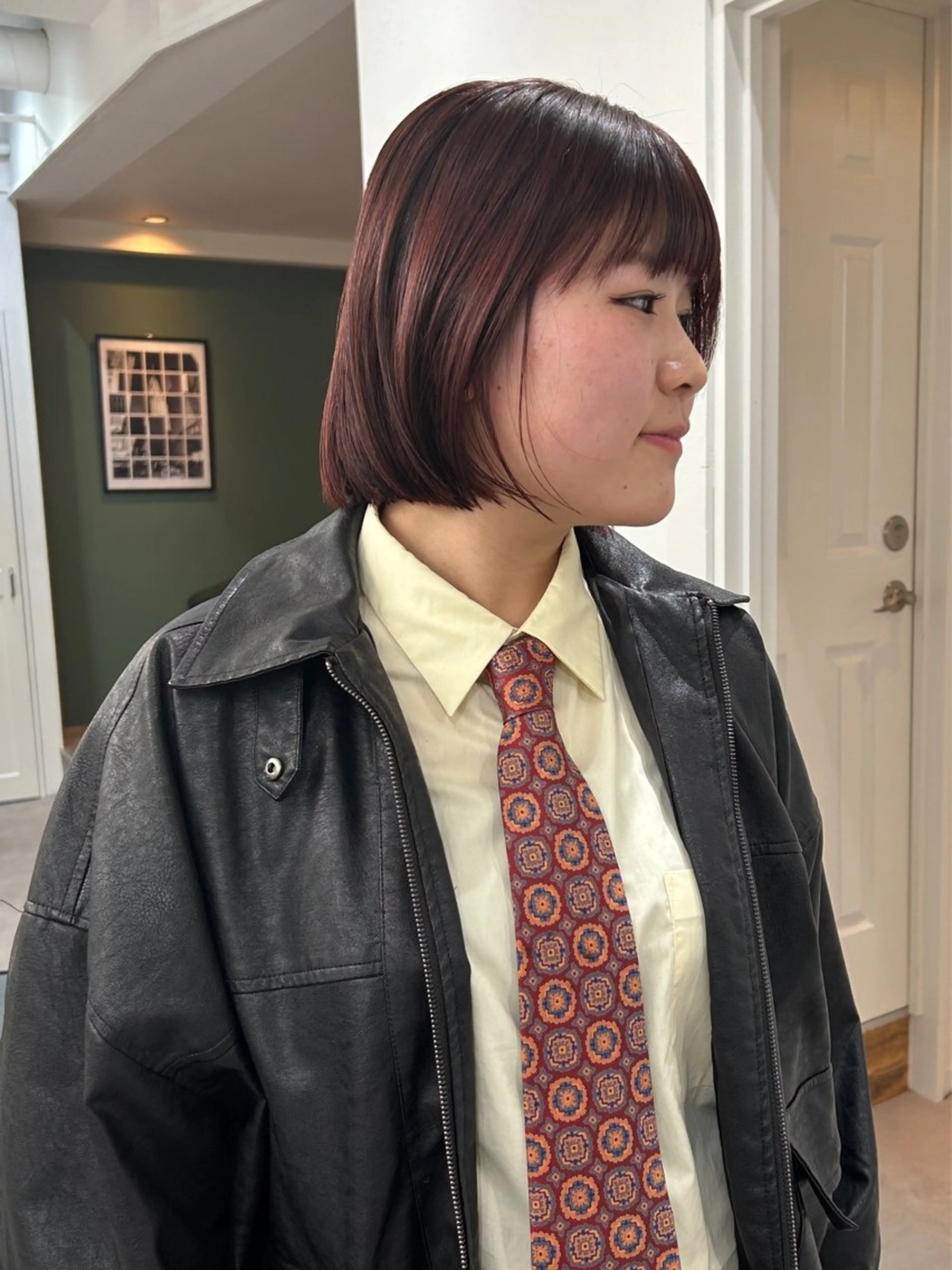 ショート カラー レイヤーボブ/ 艶カラー/サナ🌼のヘアスタイル