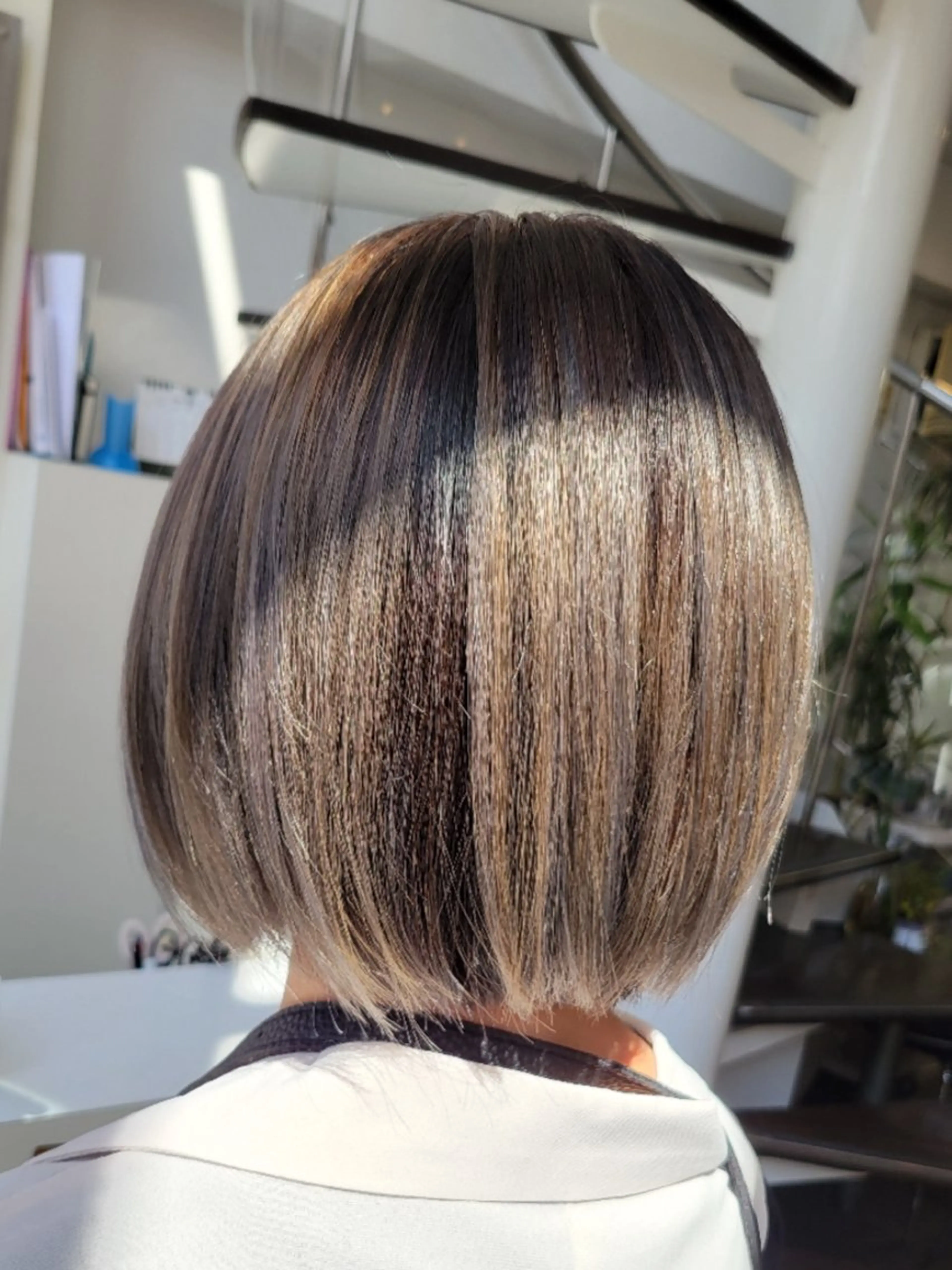 ミディアム ヘアカラー 遠藤 史秋のヘアスタイル