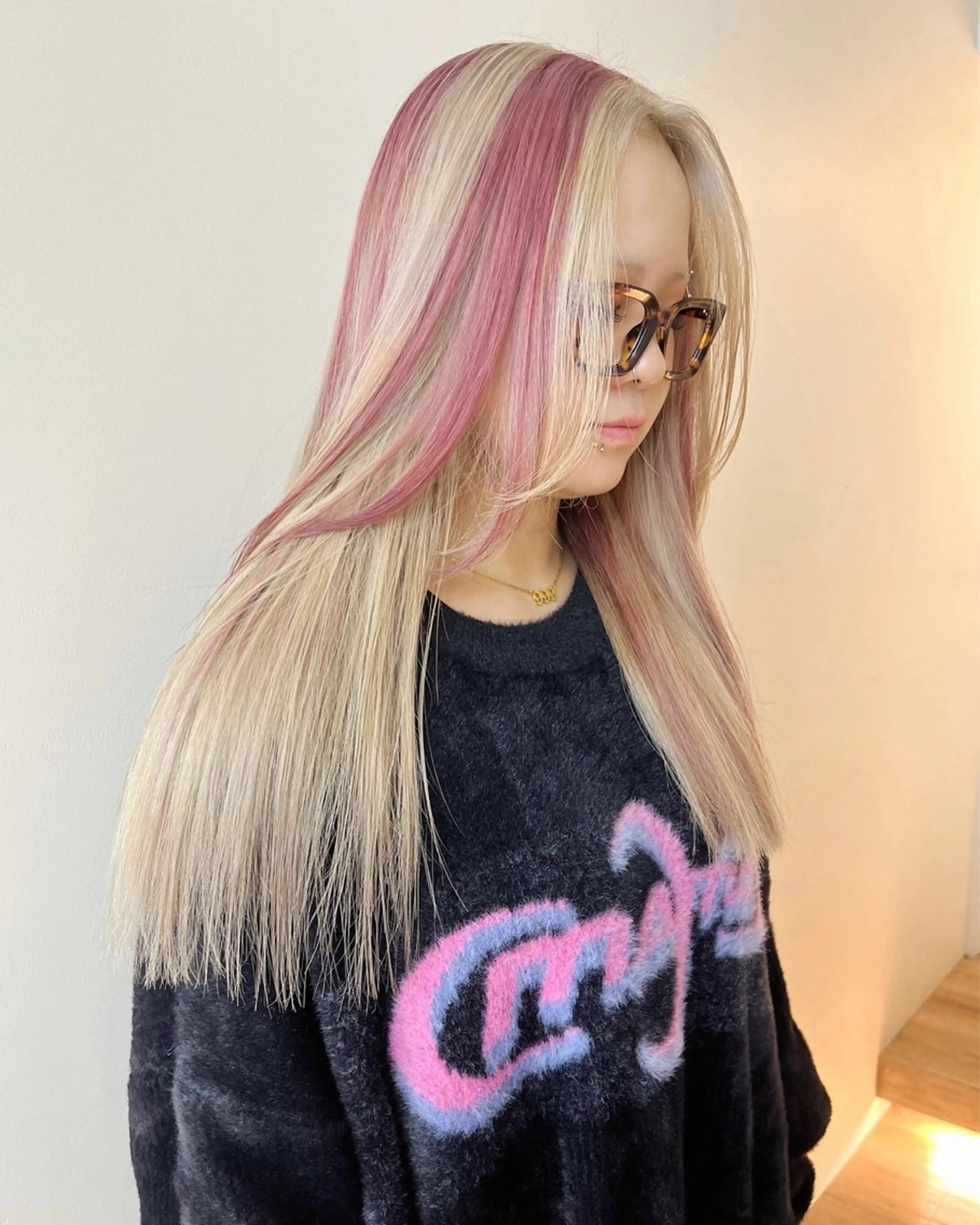 ロング カラー ベージュカラー ブリーチ ケアブリーチ ハイトーンカラー ミルクティーベージュ ヘアカラー 吉祥寺/個性派/ kazuha🩰のヘアスタイル