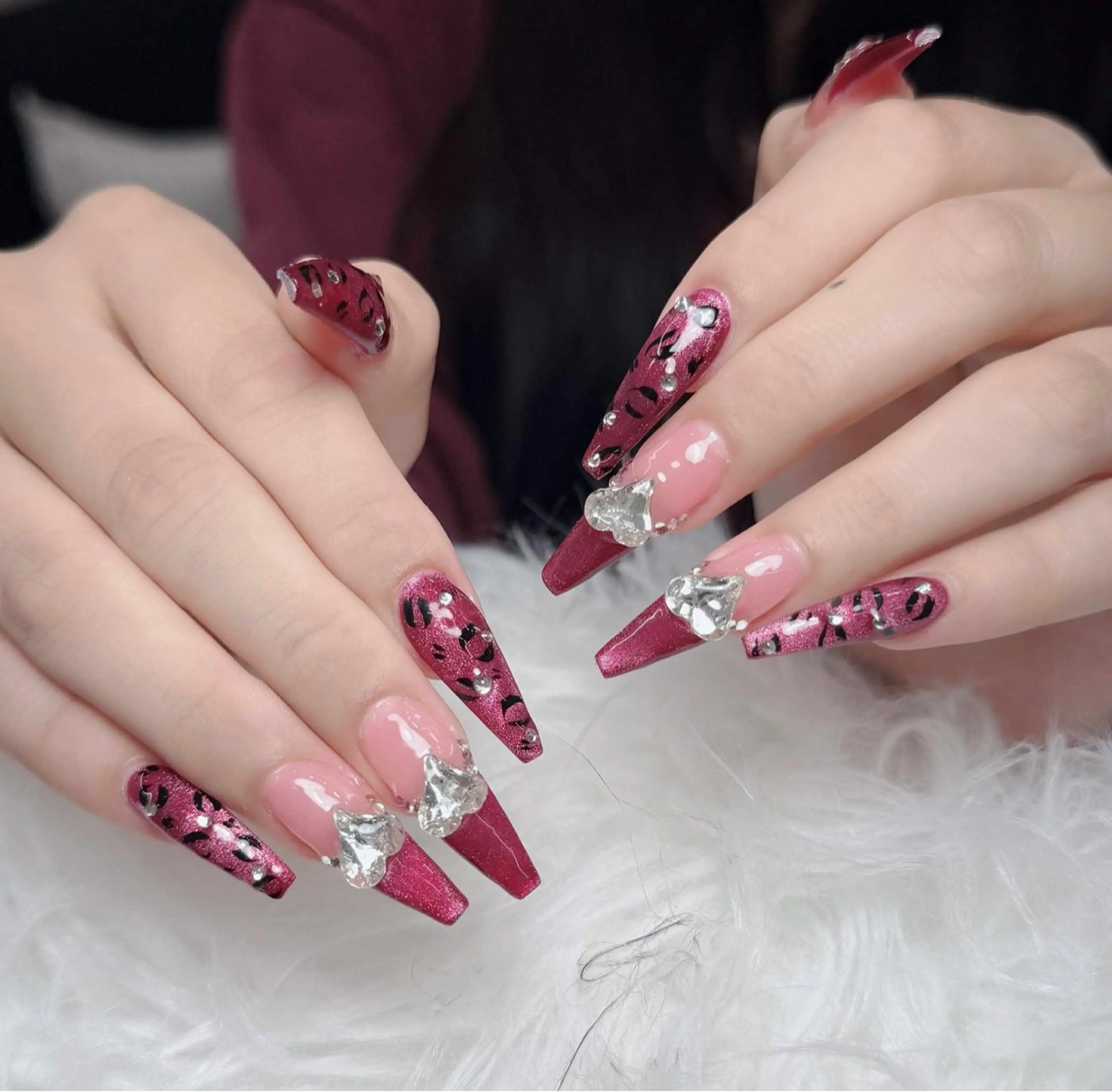 ネイル アートネイル フレンチネイル ジェルネイル 韓国ネイル マグネットネイル Lenie Nail Salonのネイルデザイン