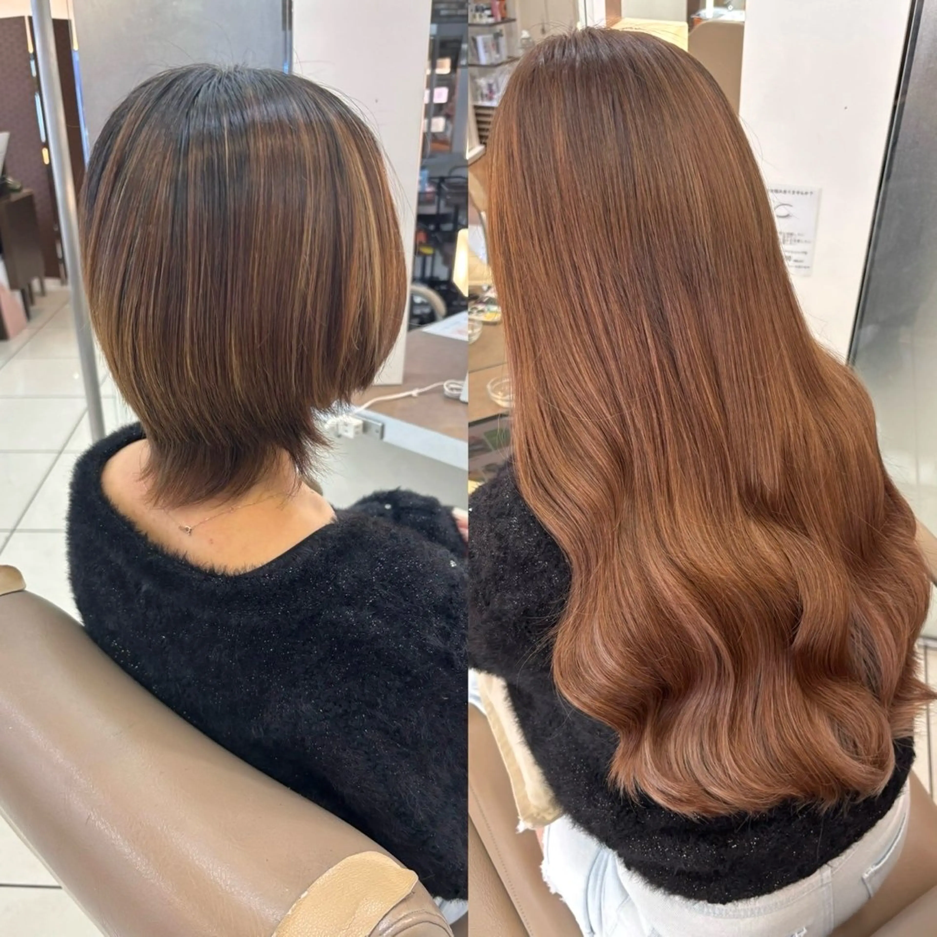 エクステ ヘアメ🎀推しカラー 🥣横浜/しほ🧸のヘアスタイル