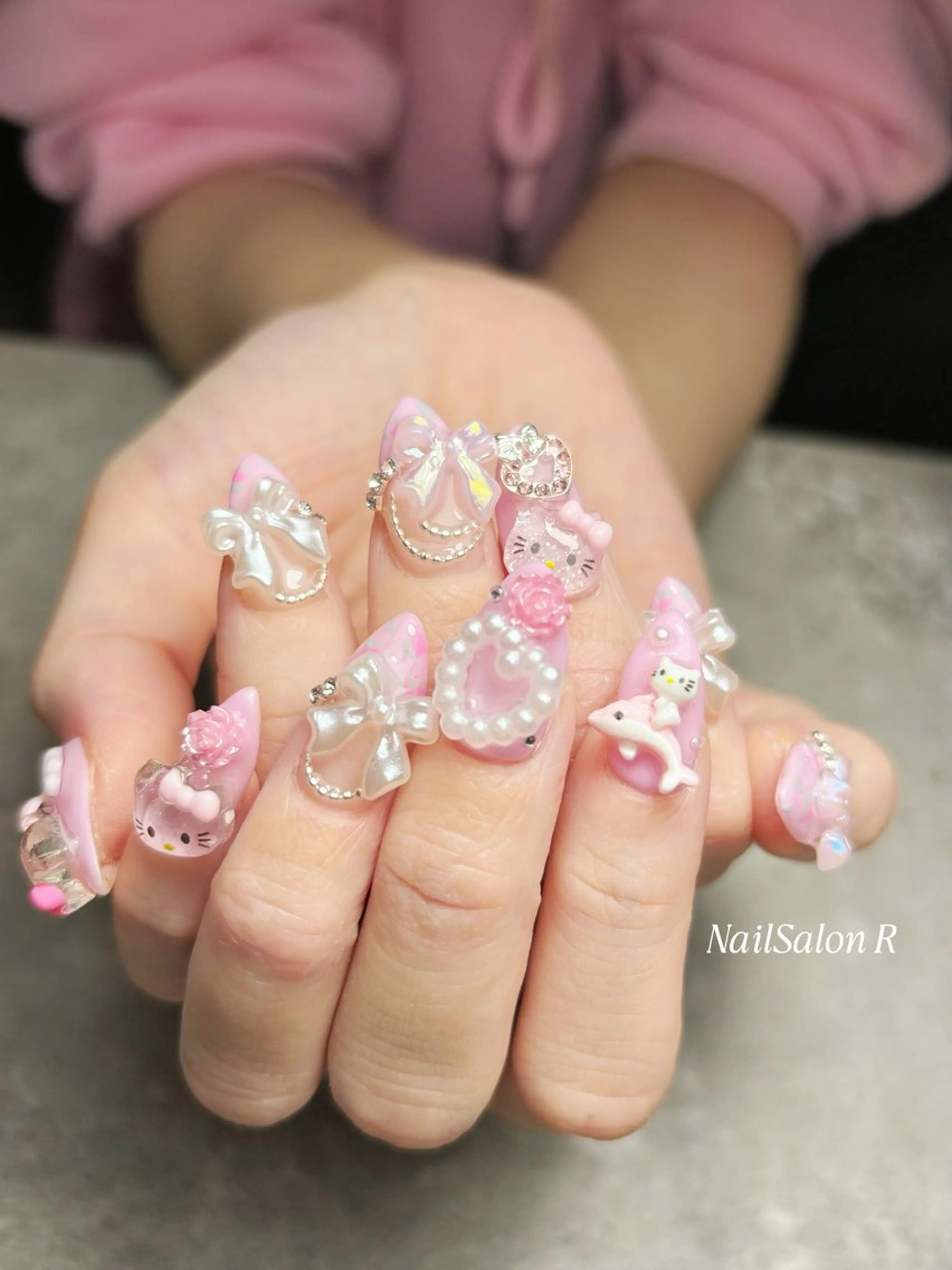 ネイル アートネイル チークネイル 長さ出し フットネイル ジェルネイル ハンドネイル NailSalonR 宮里のネイルデザイン