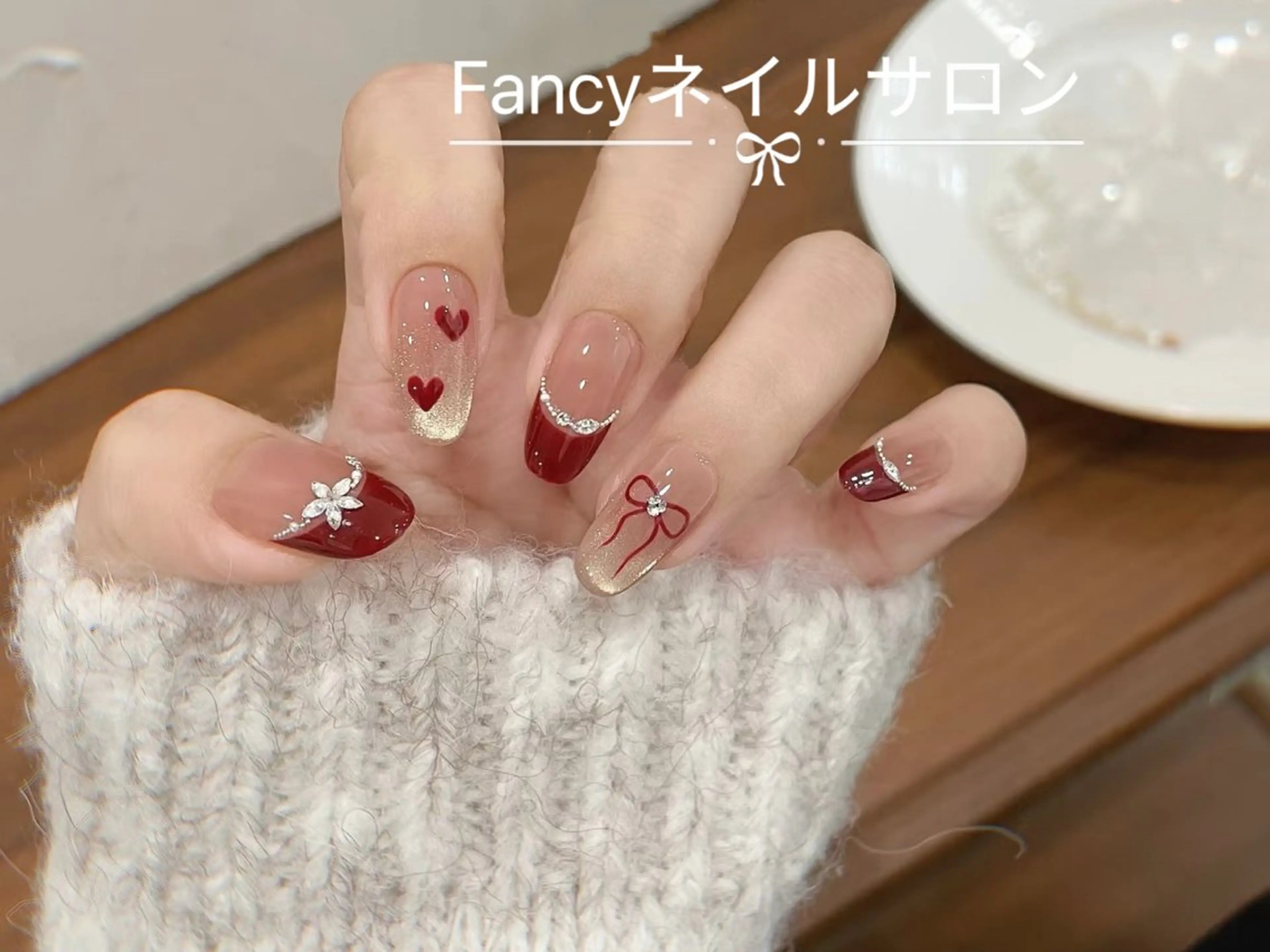 ネイル チークネイル フットネイル グラデーション 韓国ネイル ニュアンスネイル Fancyネイル サロン練馬店のネイルデザイン