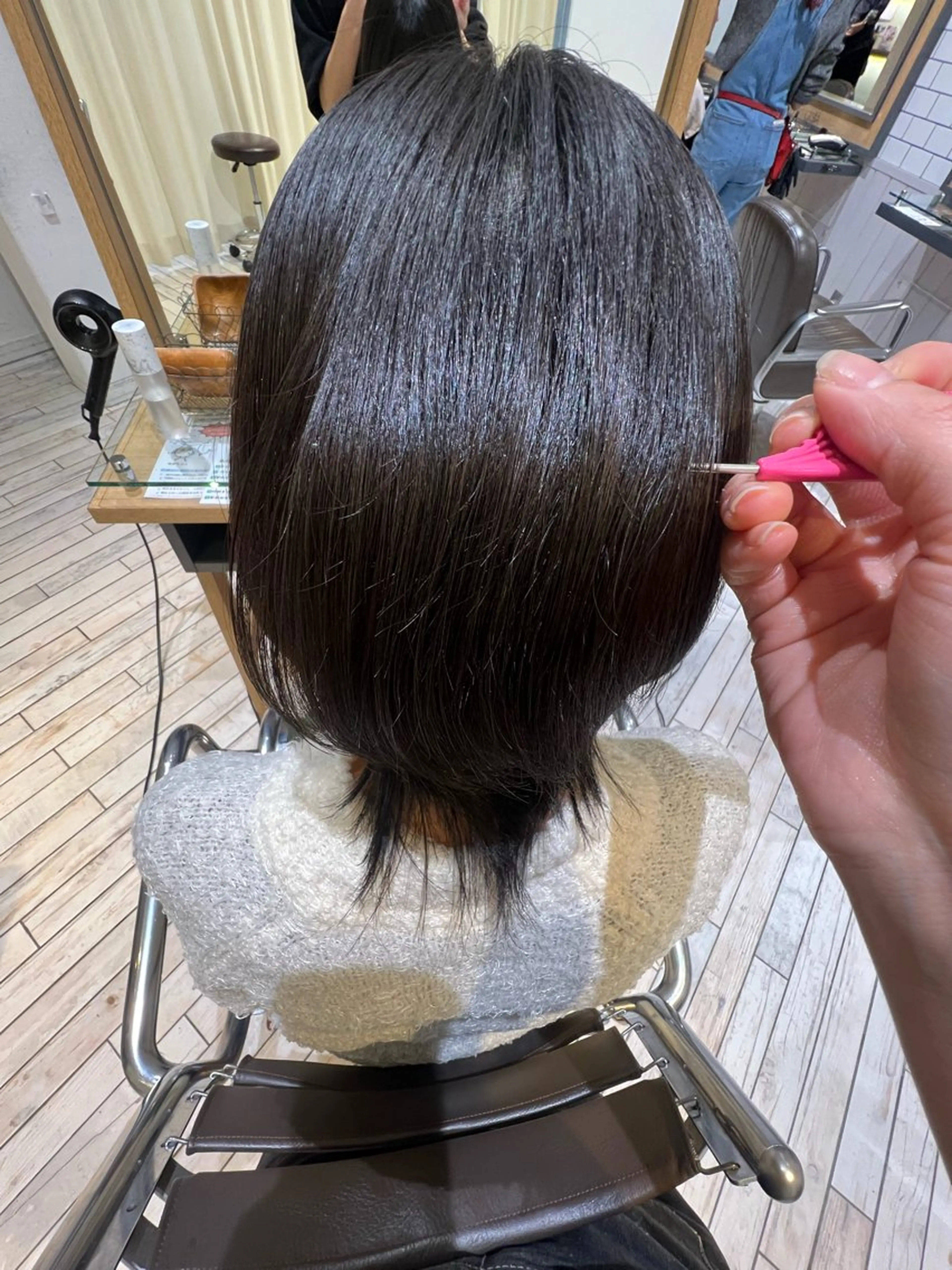 ミディアム カラー ヘアカラー サエ💎横浜 カラーモデル募集中のヘアスタイル