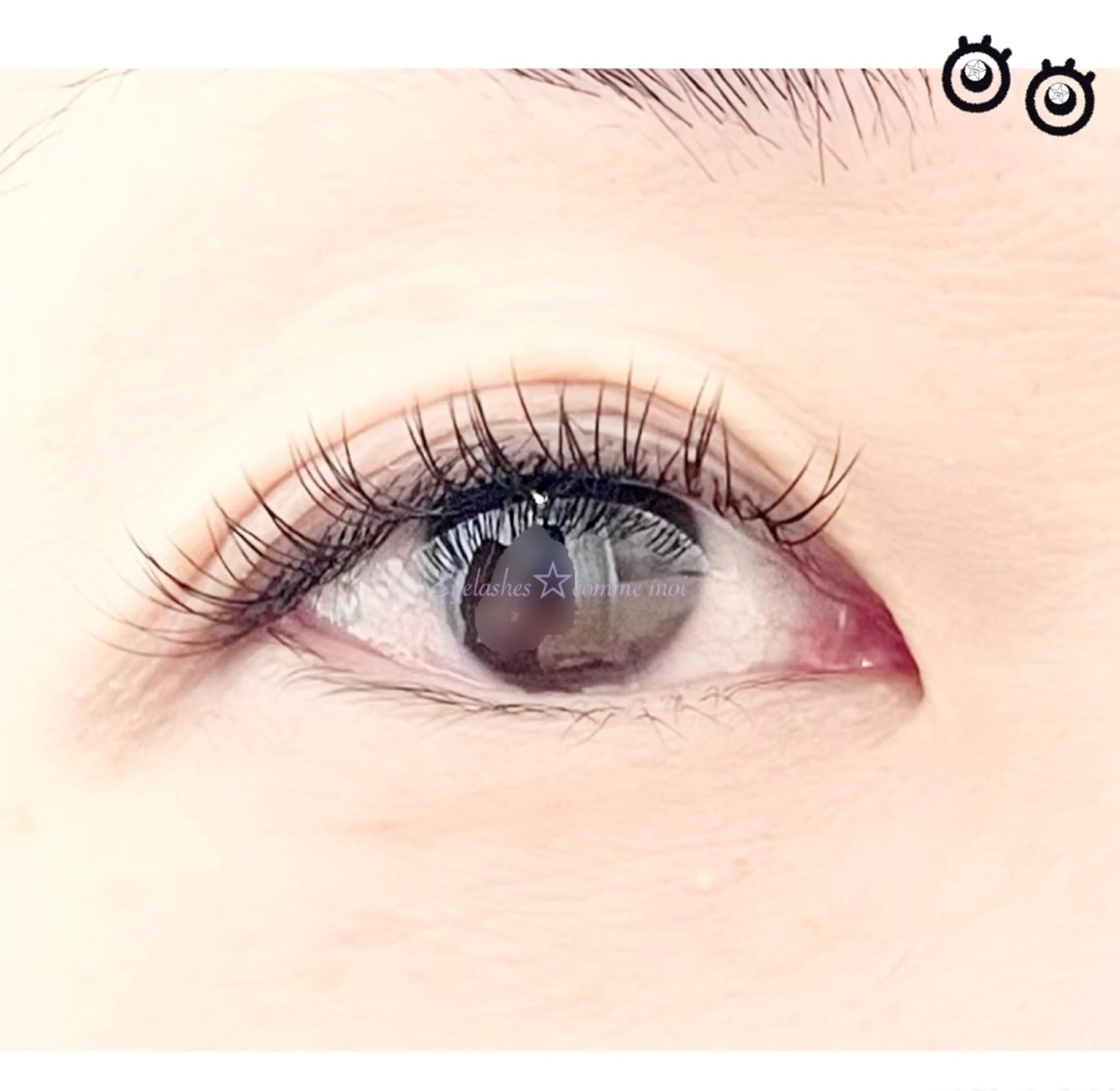 マツエク・マツパ CCカール Cカール フラットラッシュ マツエク hair lounge comme moi所属・TOMO☆ 高島平のマツエク・マツパデザイン