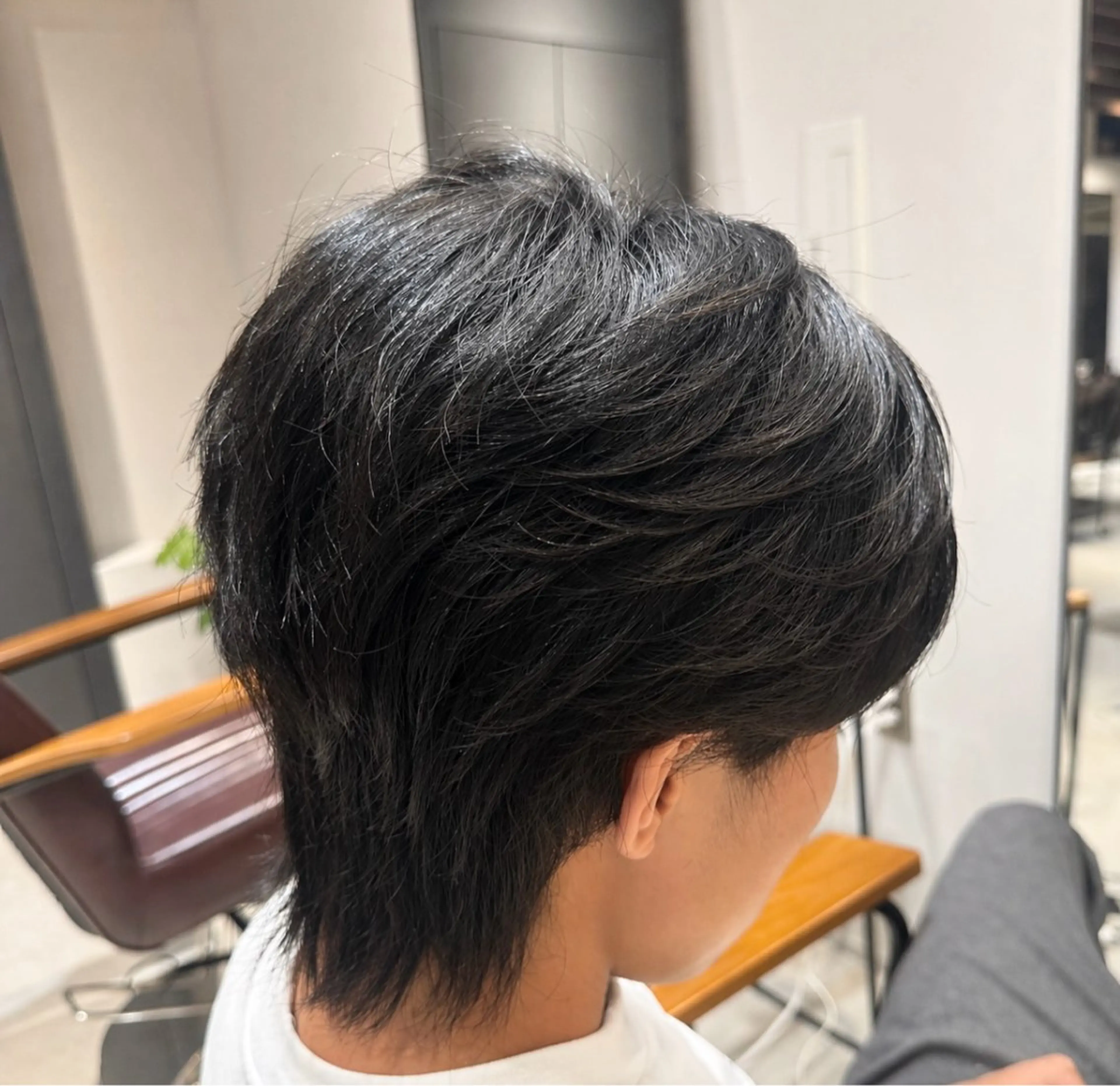 🌀【ダウンパーマor前髪ストレートなど】🌀似合わせメンズカット＋部分的ストレート＋PREMIUMトリートメントの写真