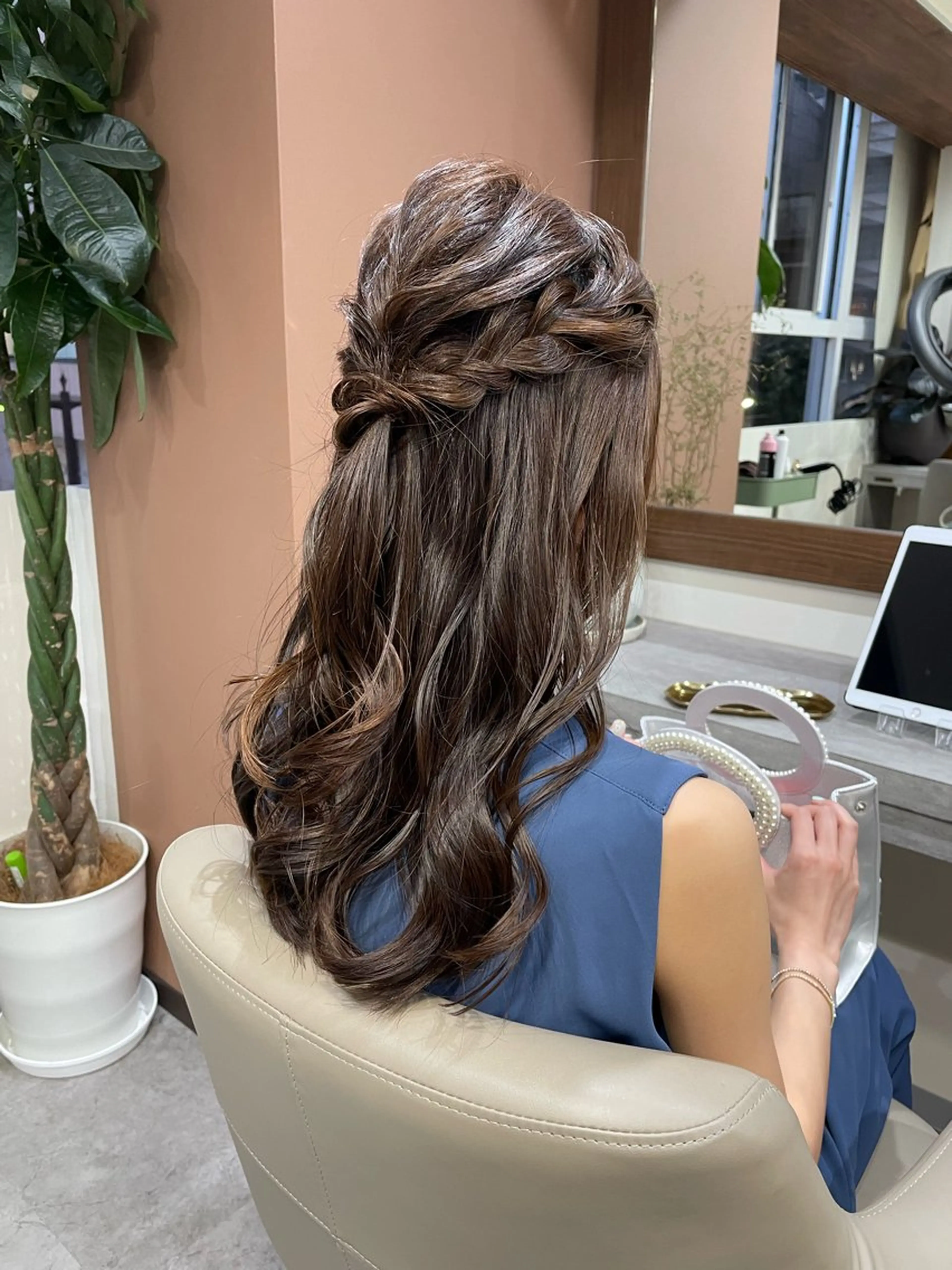 ロング 韓国風ヘア ヘアセット 韓国風パーマ/ヘア セット/店長みづきのヘアスタイル