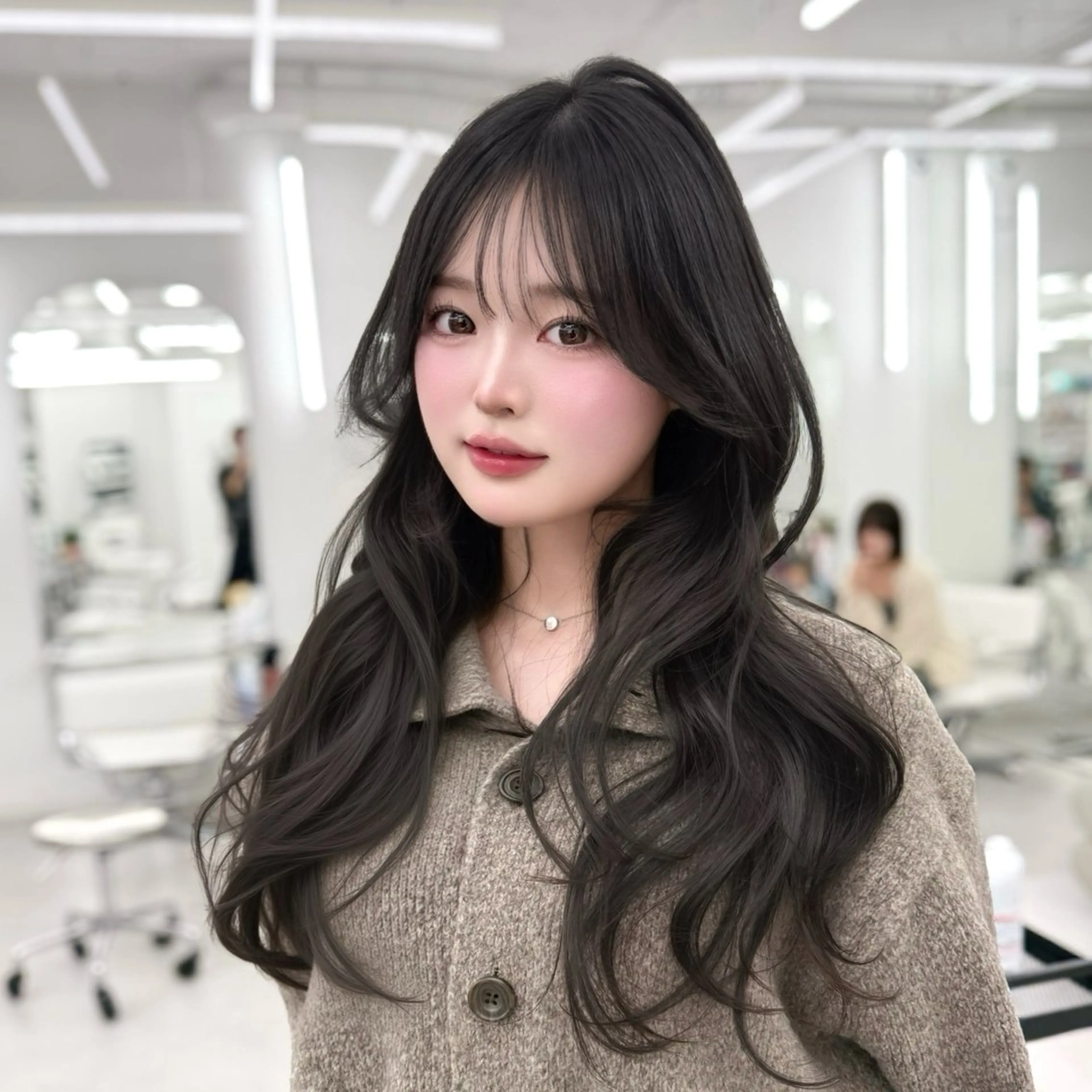 ロング カラー くびれヘア 髪質改善 韓国風ヘア レイヤーカット 似合わせカット カット ヘアカラー トリートメント 韓国ヘア🇰🇷× 髪質改善🫧テルのヘアスタイル