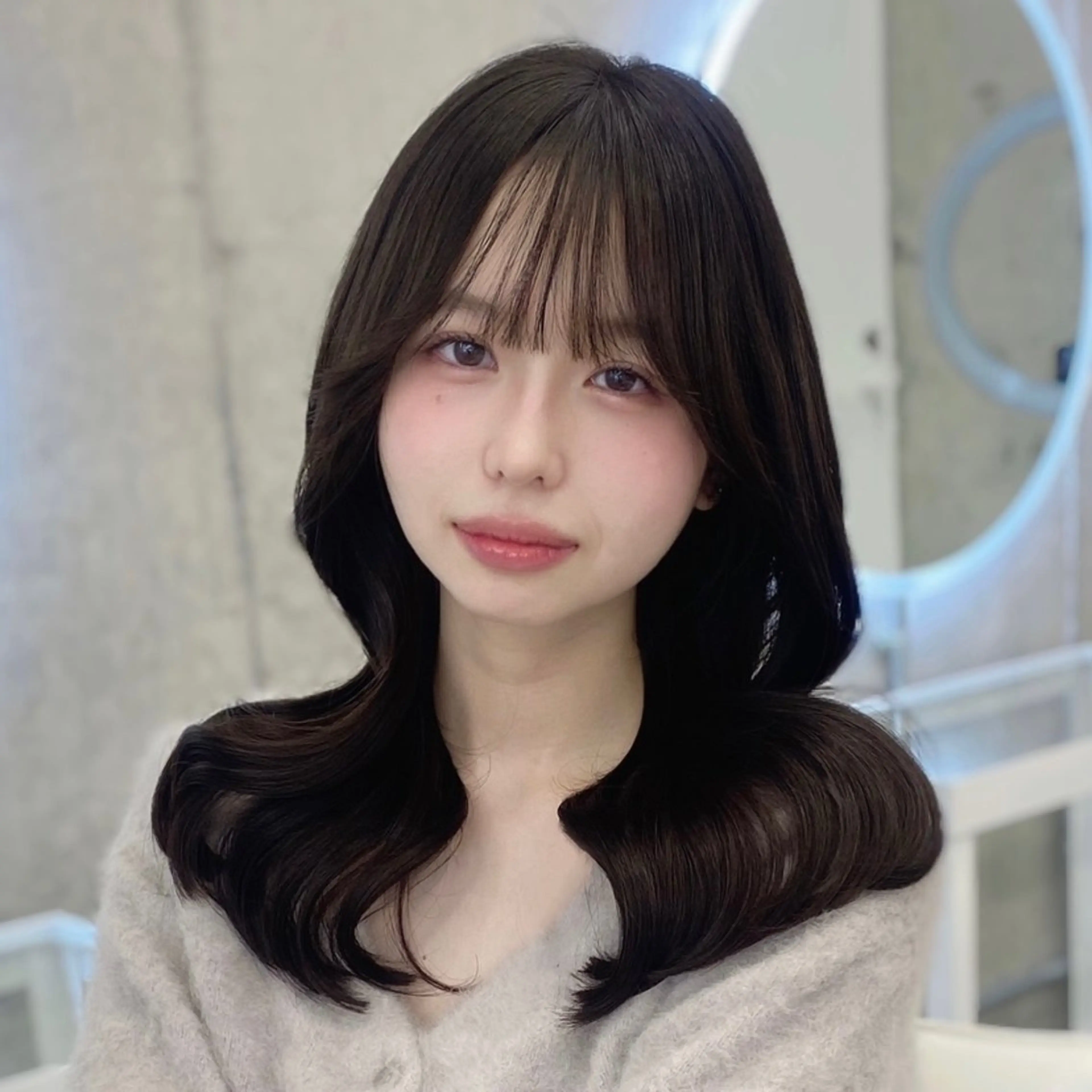 ロング カット ヘアカラー トリートメント 韓国レイヤー/透明感 カラー🦋mioのヘアスタイル