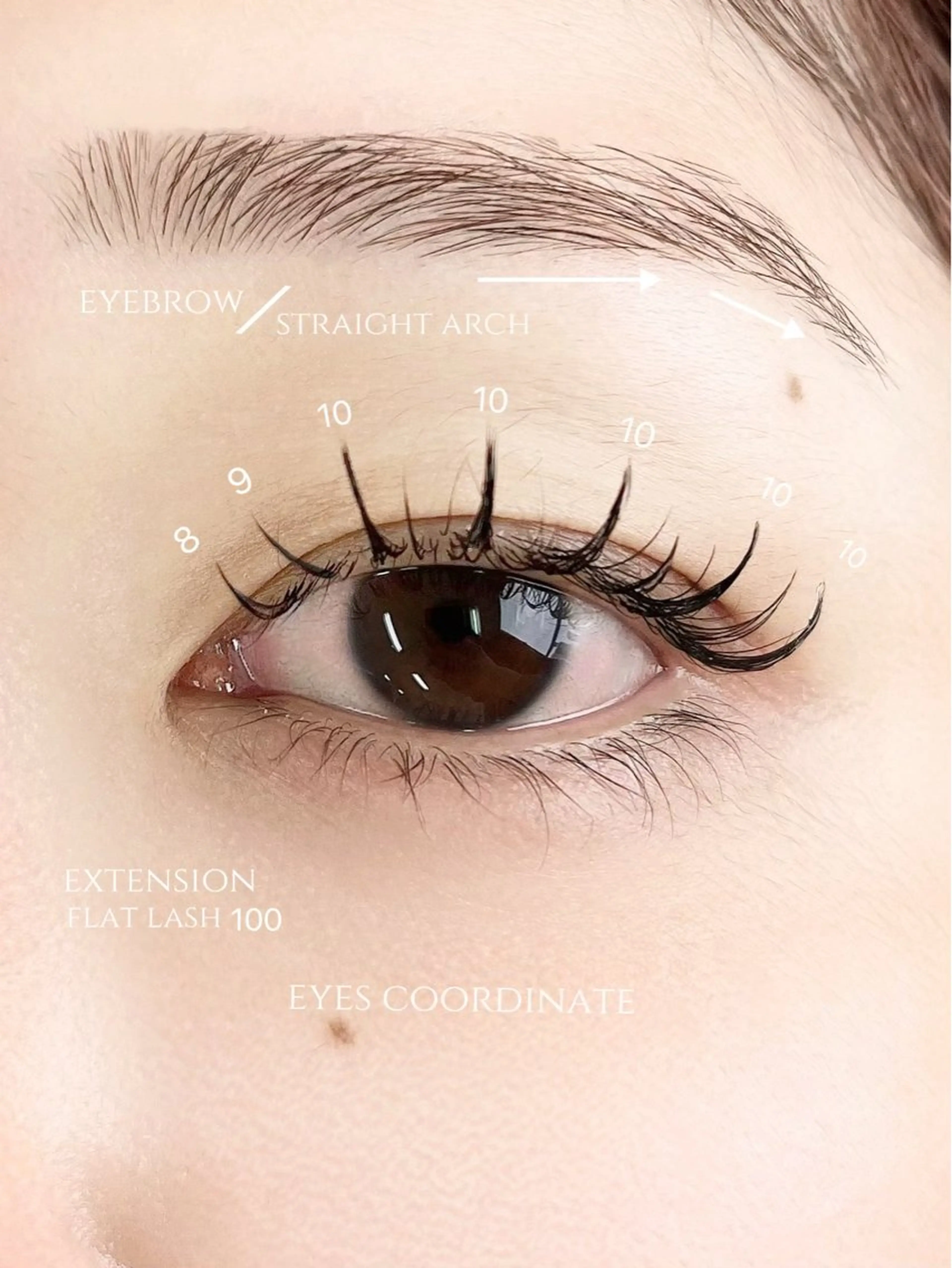 アイブロウ ワックス脱毛 佐藤 実優のマツエク・マツパデザイン