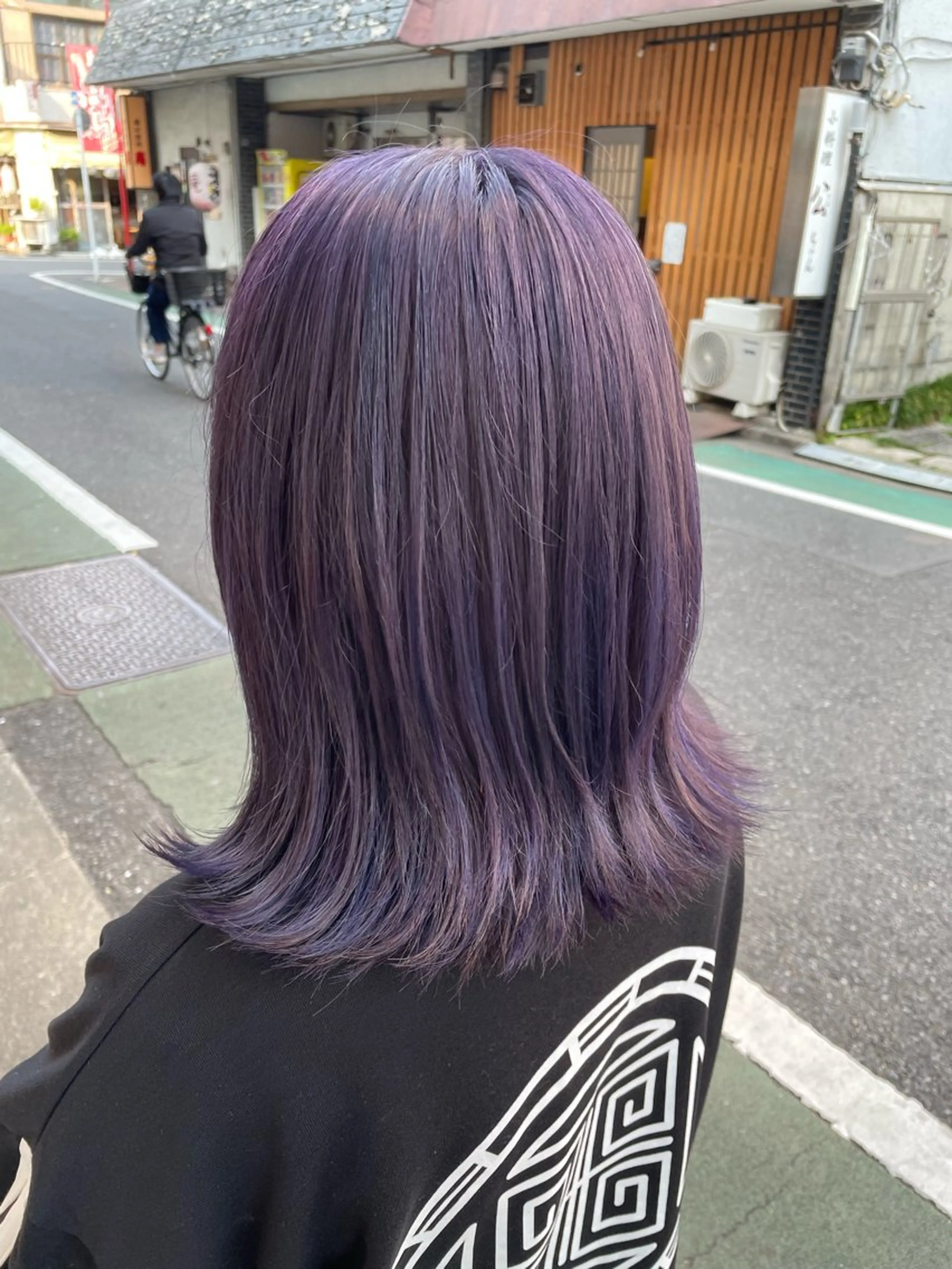 セミロング ヘアカラー ハイレート🤍🫧 池田のヘアスタイル