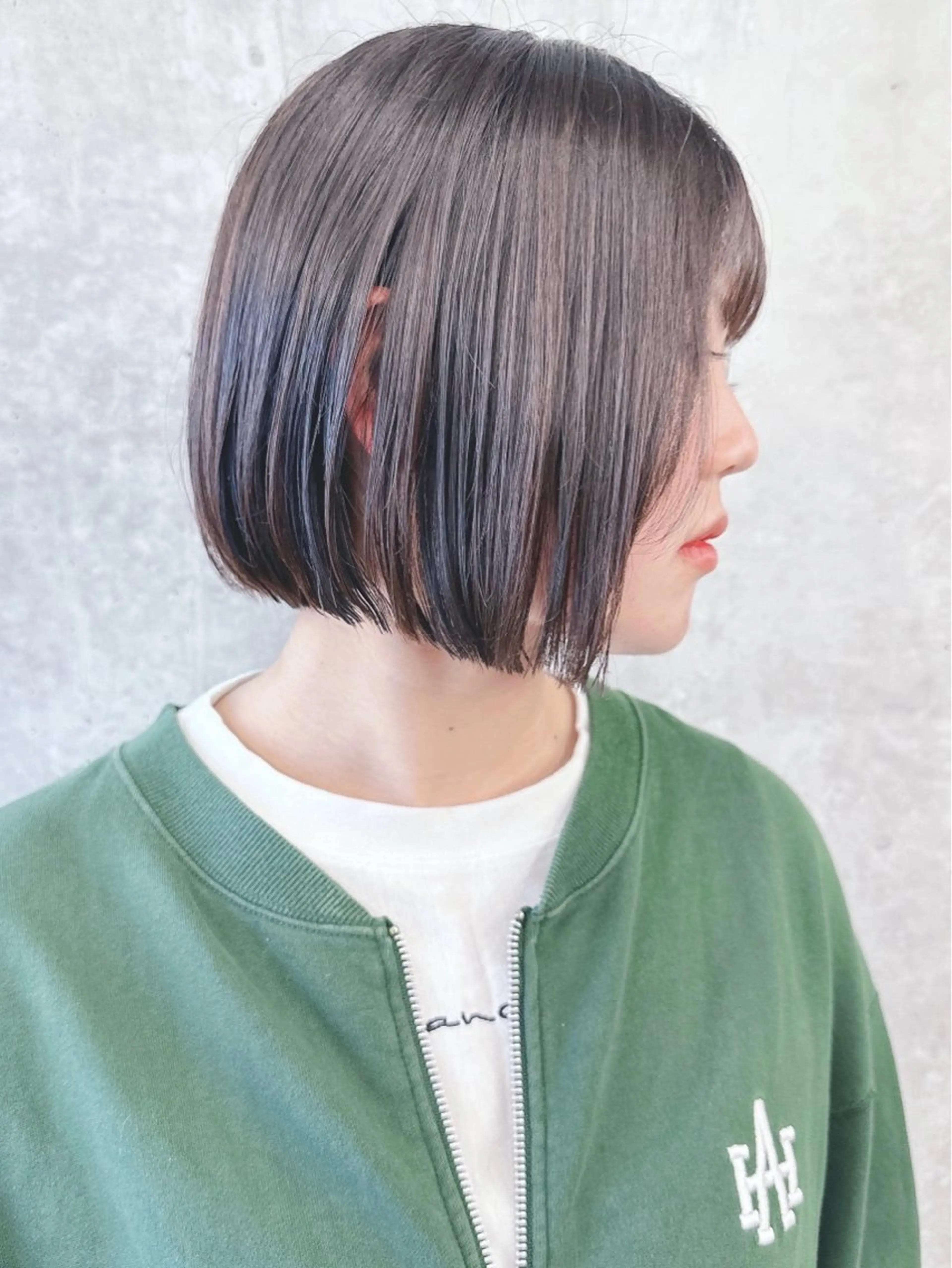 ショート カット 縮毛矯正 ボブ/ゆるふわ ボブパーマ/とういのヘアスタイル