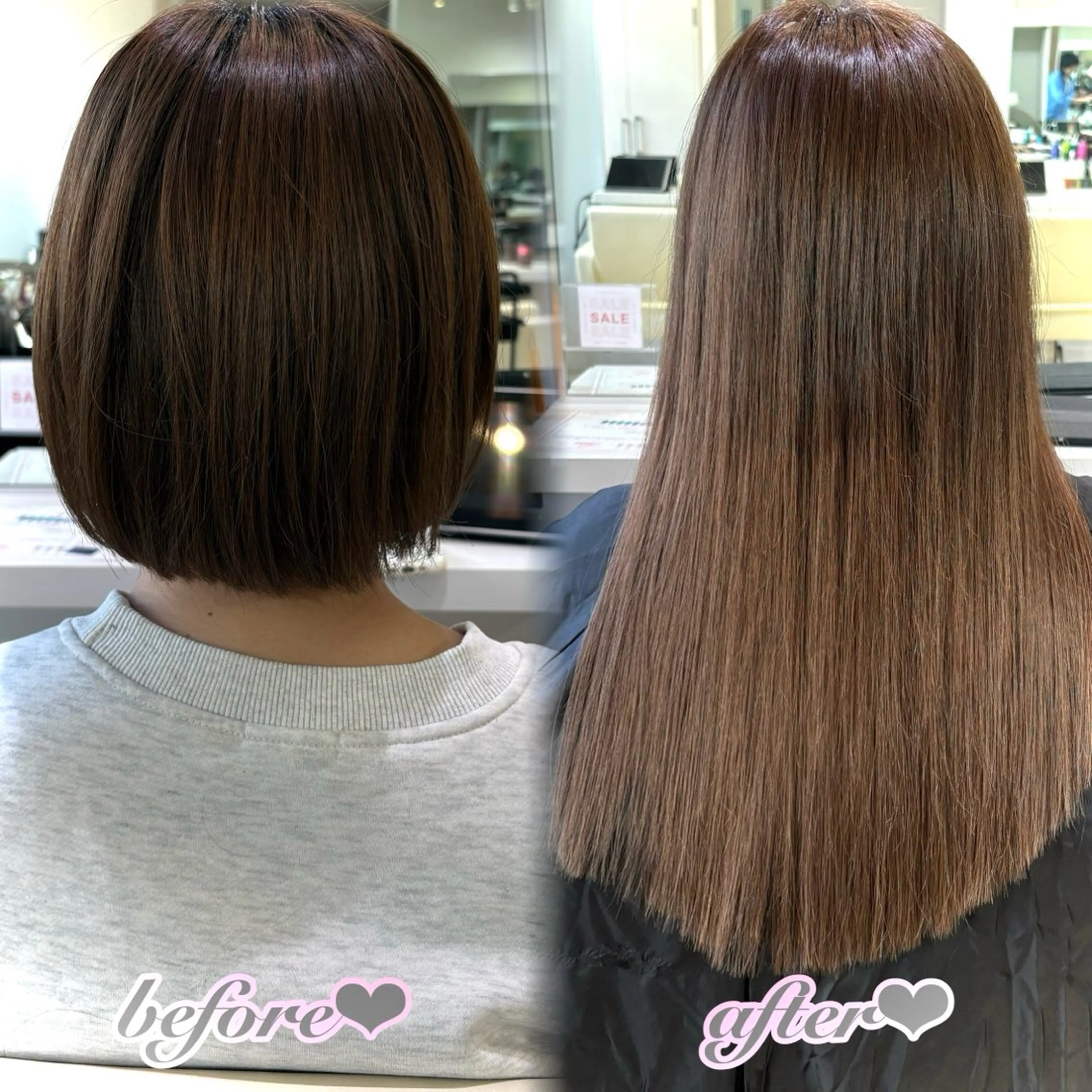 ロング ボブ ロング ヘアカラー エクステ 新宿/艶カラー 🎀エクステKANAのヘアスタイル