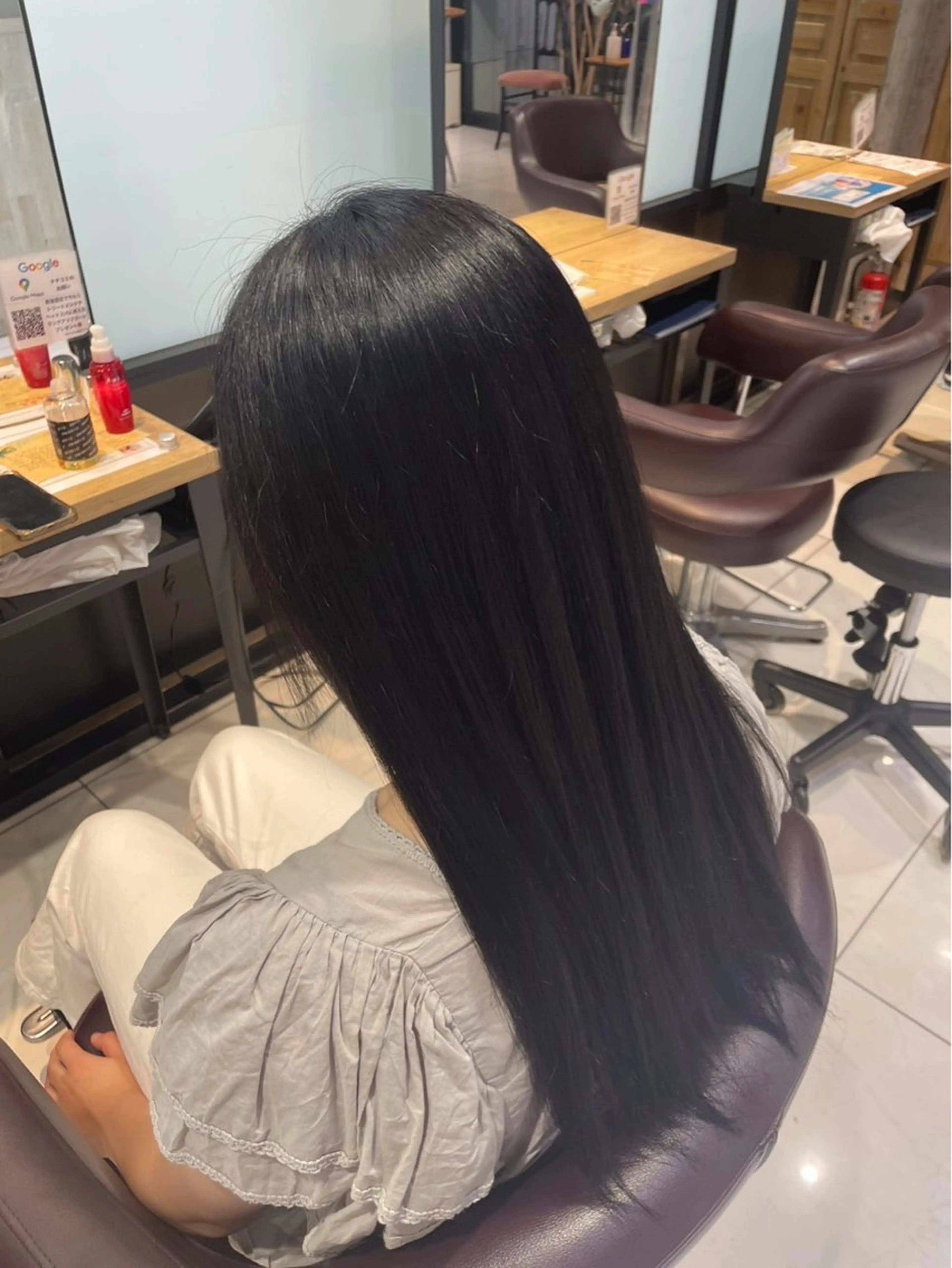 ロング 髪質改善 💠 韓国風うる艶/シオリのヘアスタイル