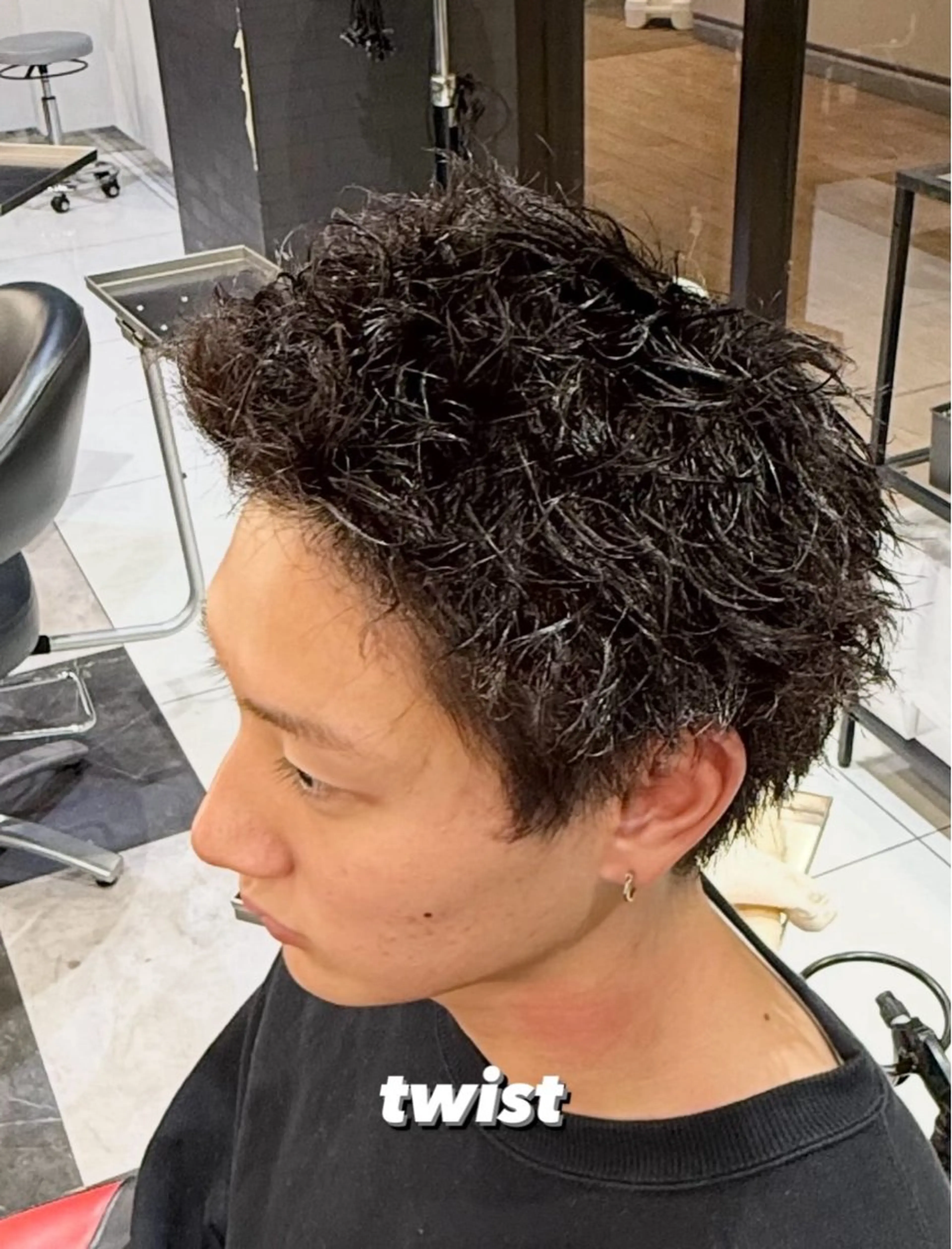 ショート カラー メンズ レディースモデル募集 無料/田中海斗のヘアスタイル