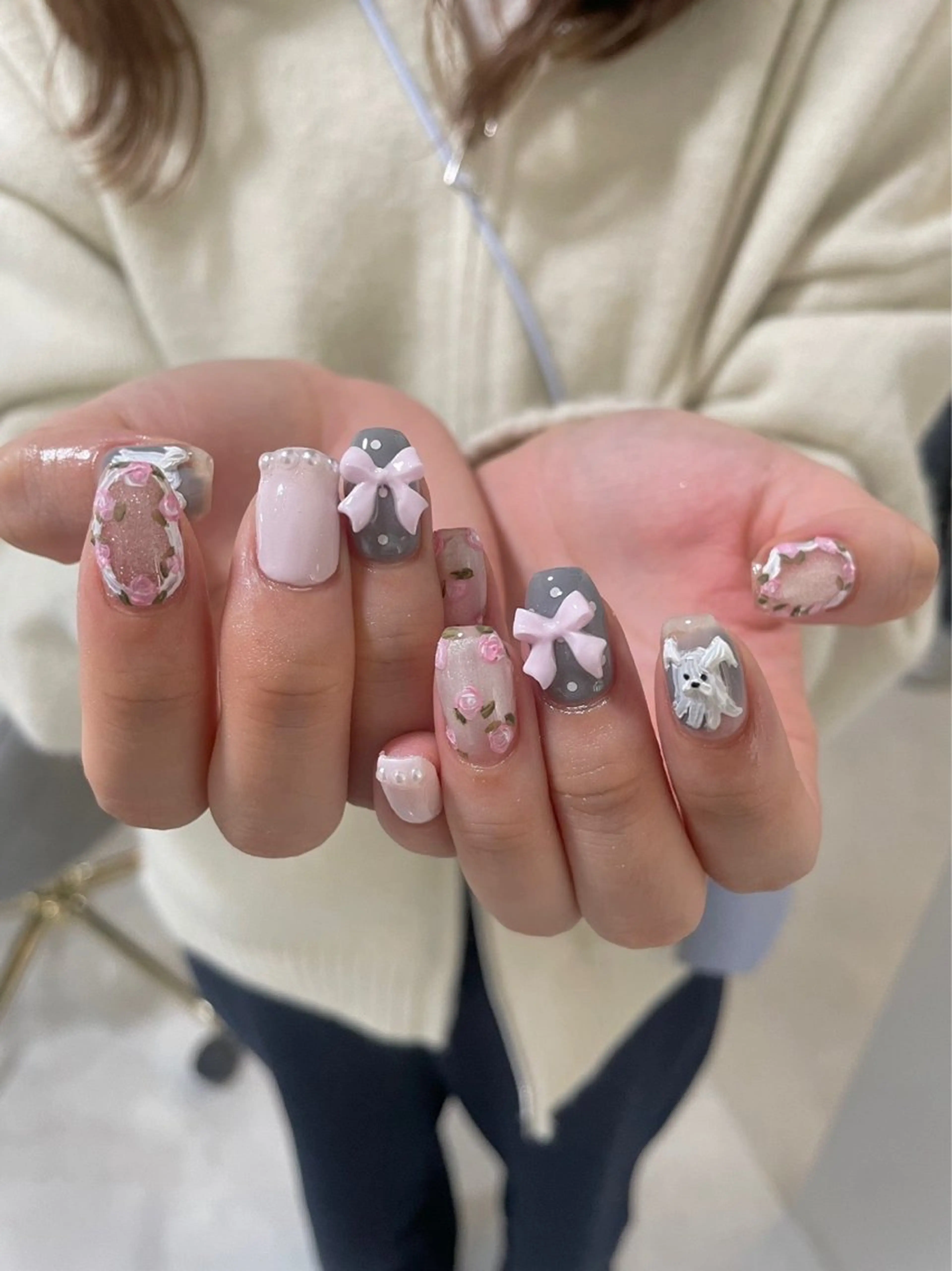 ショート ハンドネイル LBnail.sae /おえかきネイルのネイルデザイン