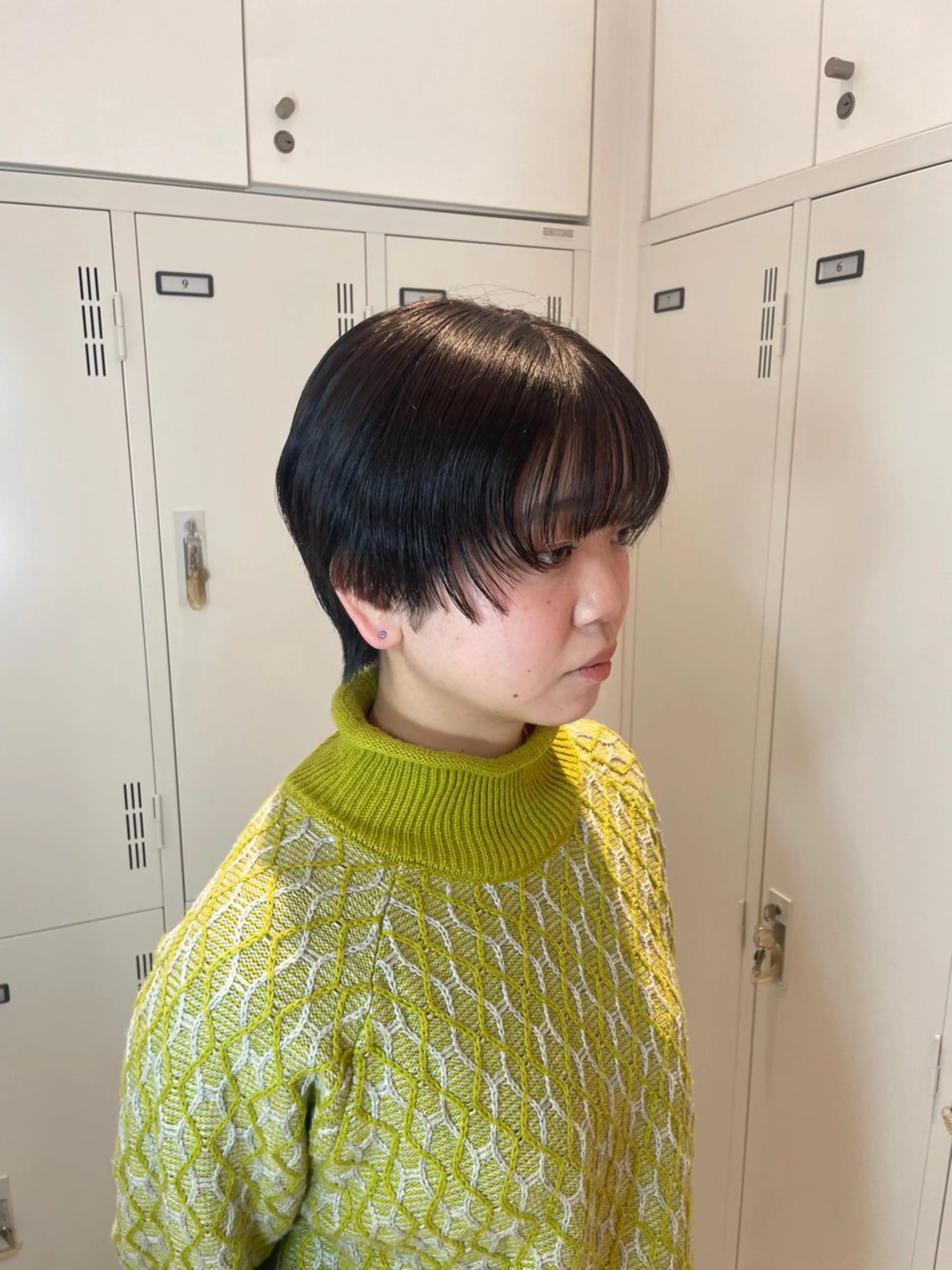 ショート 顔周りカット ショートヘア カット 【レイヤー艶カラー】 🎀moka🎀のヘアスタイル