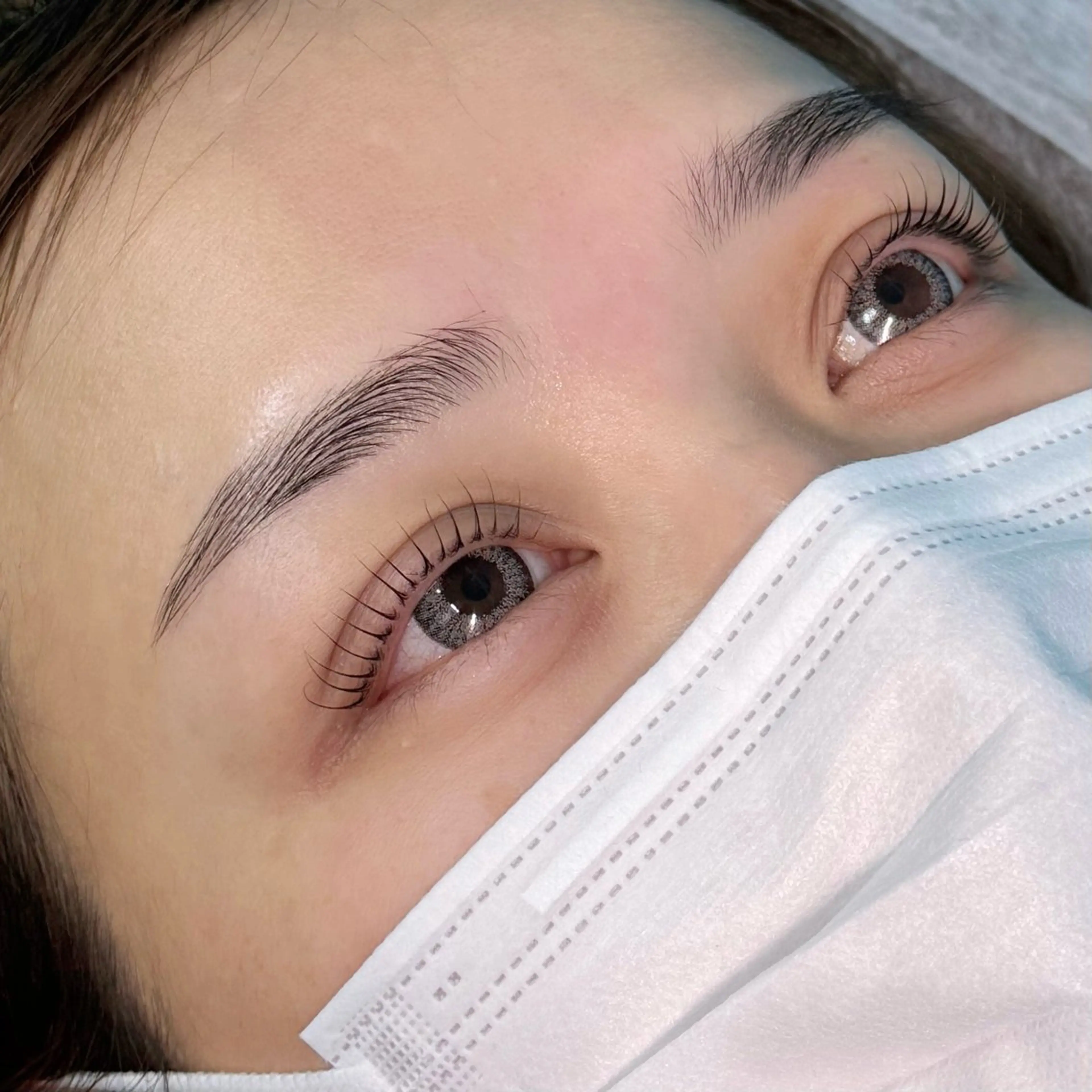 マツエク・マツパ フラットラッシュ パリジェンヌラッシュリフト まつげパーマ 下まつげエクステ 一重×まつ毛パーマ maisbonita eyelash🦋のマツエク・マツパデザイン