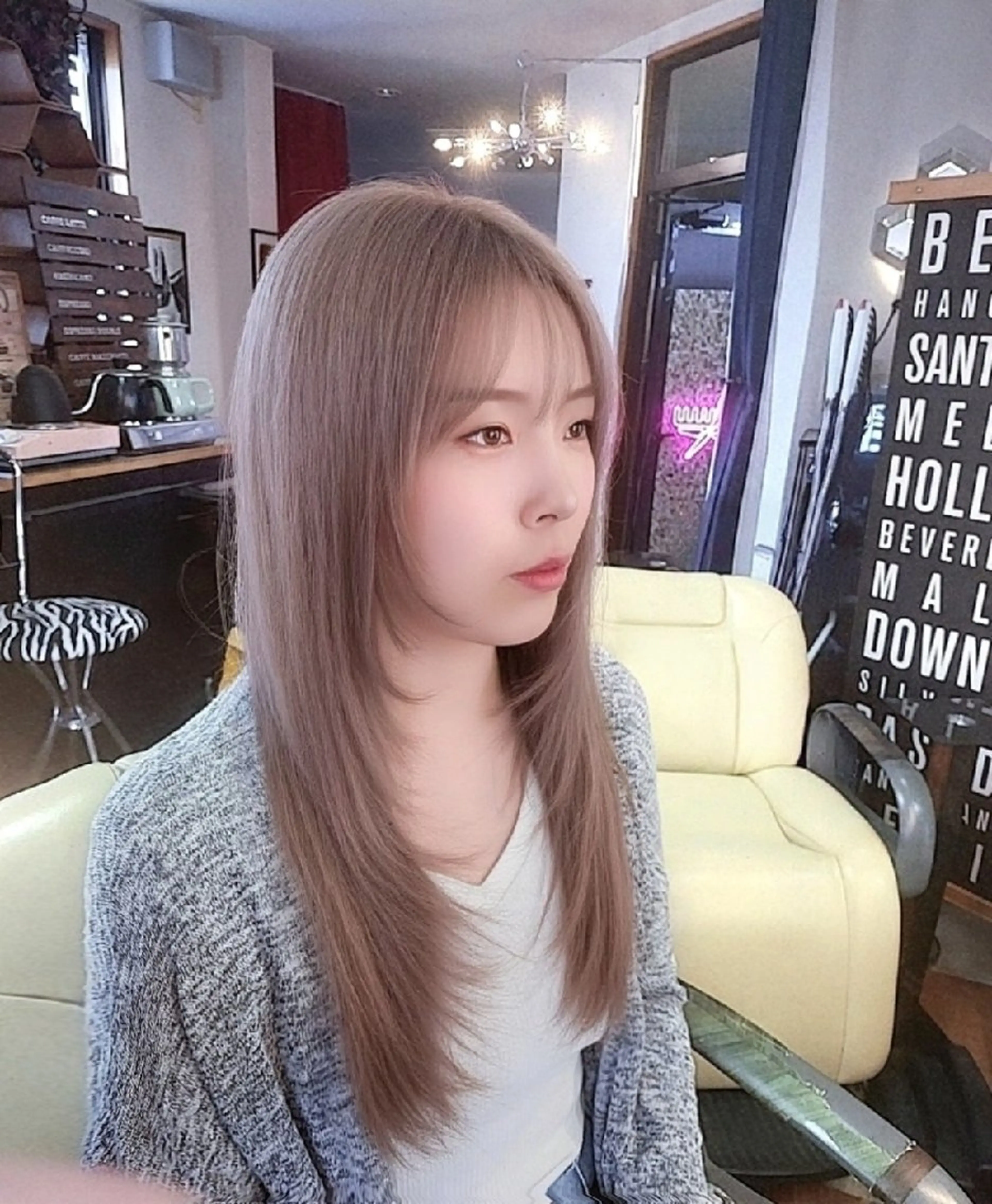 ロング ロング カット ヘアカラー トリートメント 足利市・原宿・表参道 シニストラのヘアスタイル