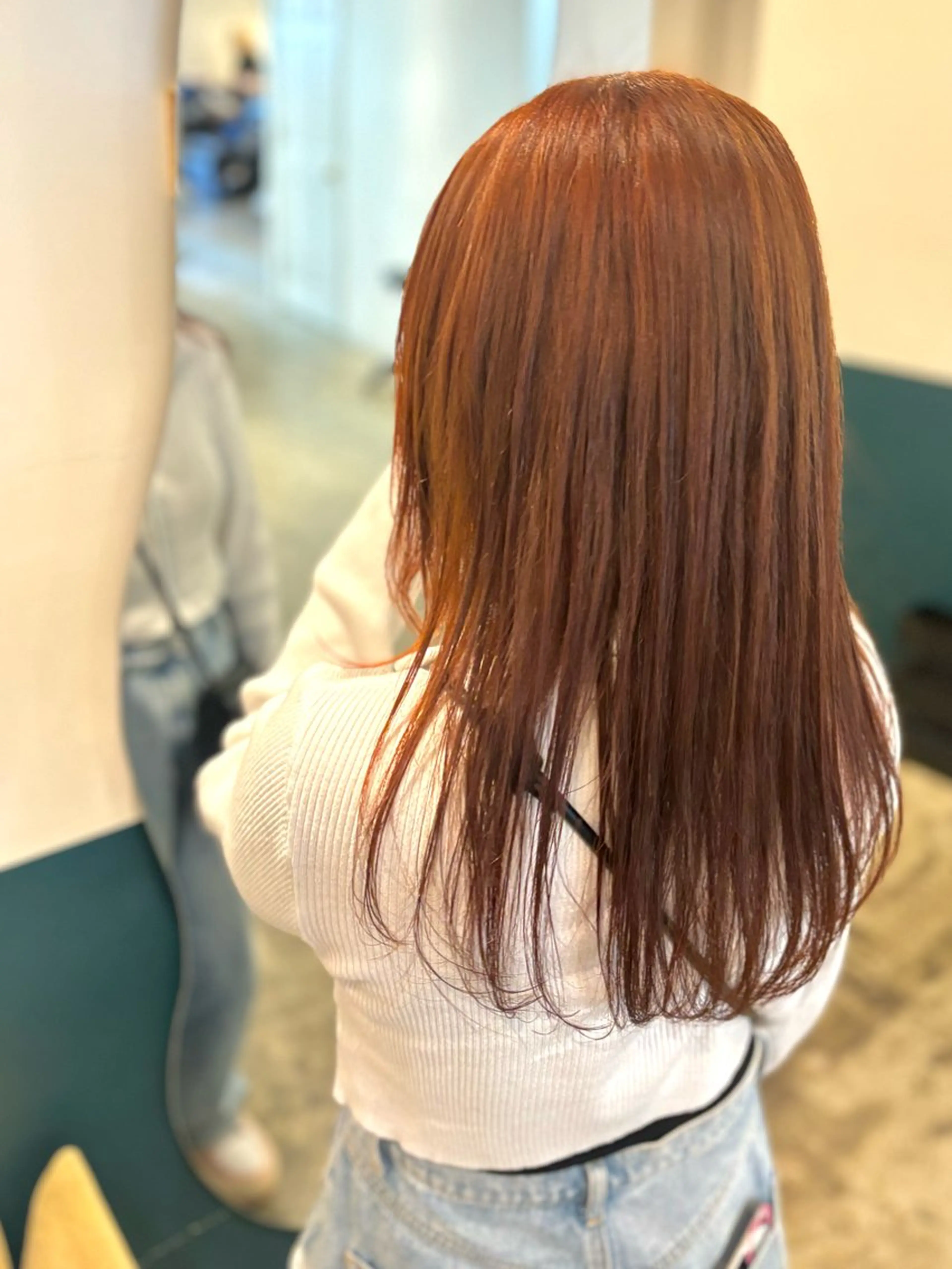 セミロング カット ヘアカラー ☁️RIKA☁️ @ri2_____bのヘアスタイル