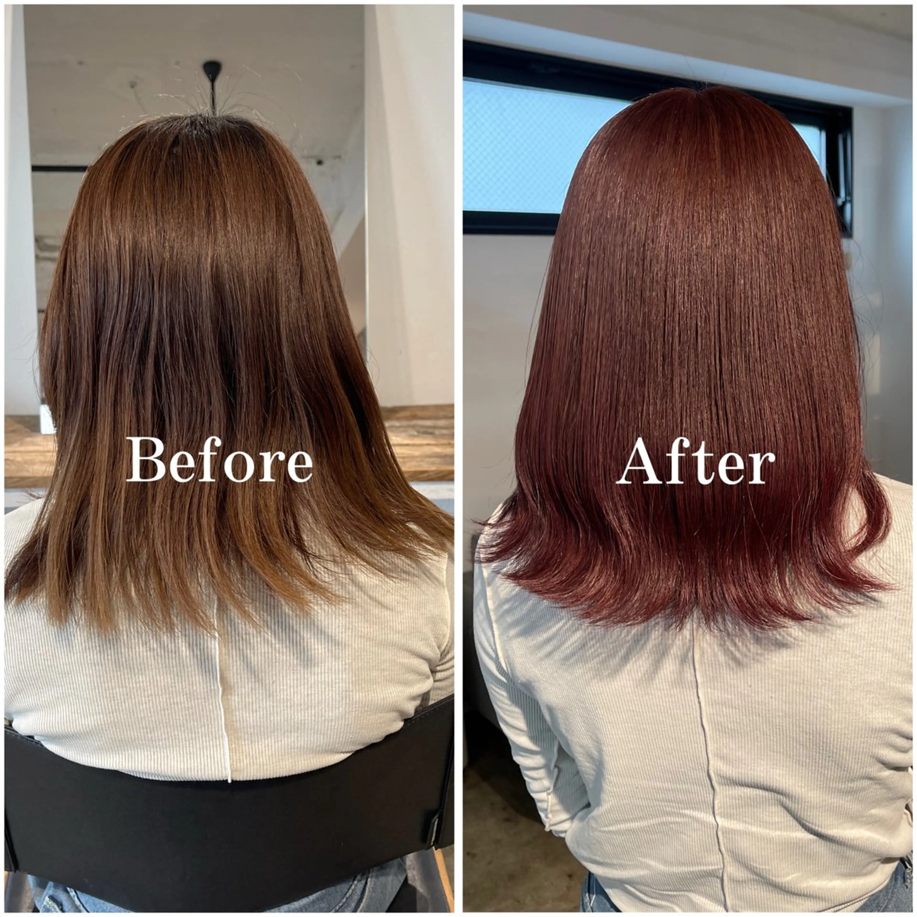 セミロング カラー ブリーチ ケアブリーチ デザインカラー 似合わせカット ムラ修正/ ハイトーン💖Riaのヘアスタイル