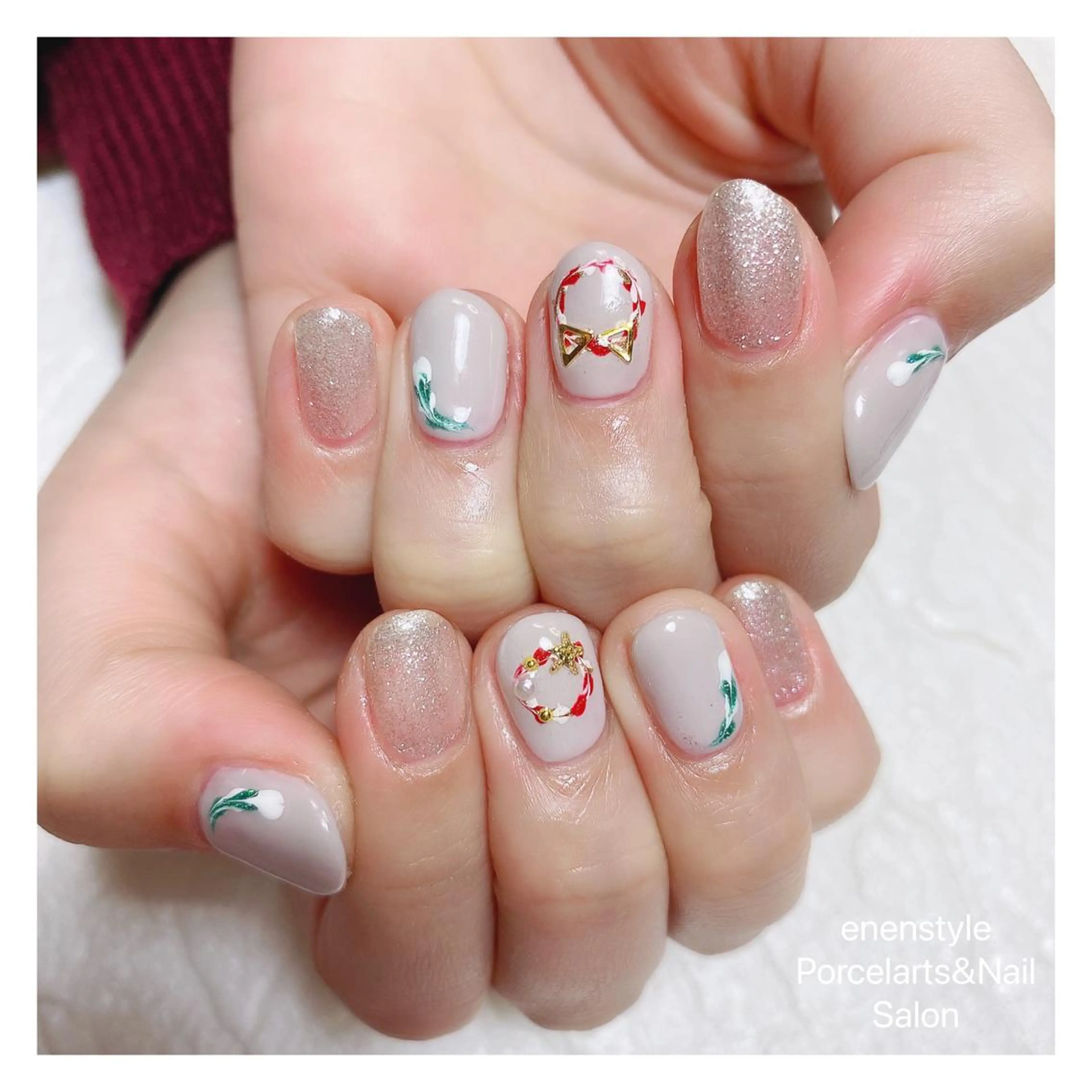 ショート ネイル ハンドネイル 👑enen style👑のネイルデザイン