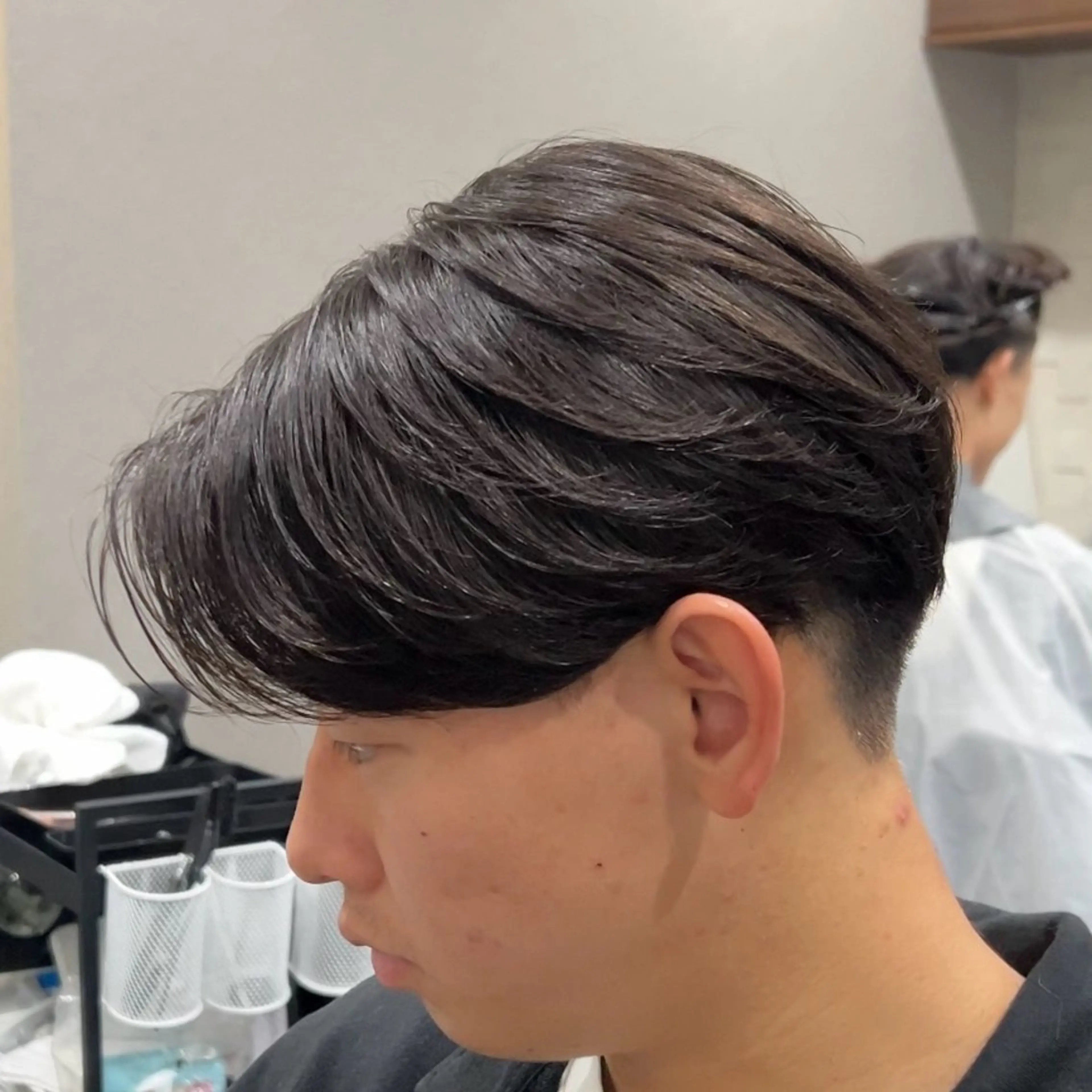 ミディアム メンズ 縮毛矯正 福井 太暉のヘアスタイル