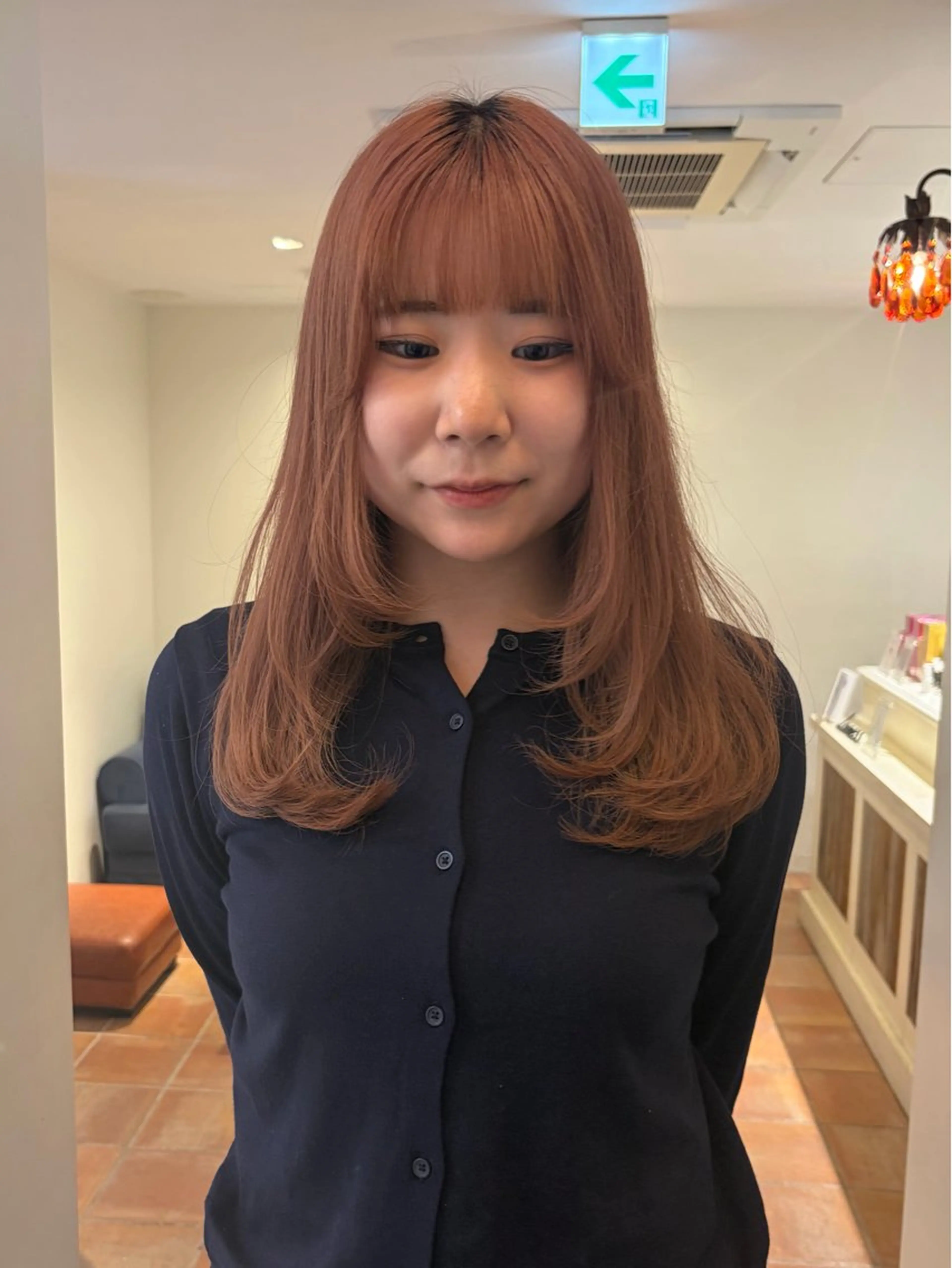 セミロング るな/暖色、 ベージュカラー🎀のヘアスタイル
