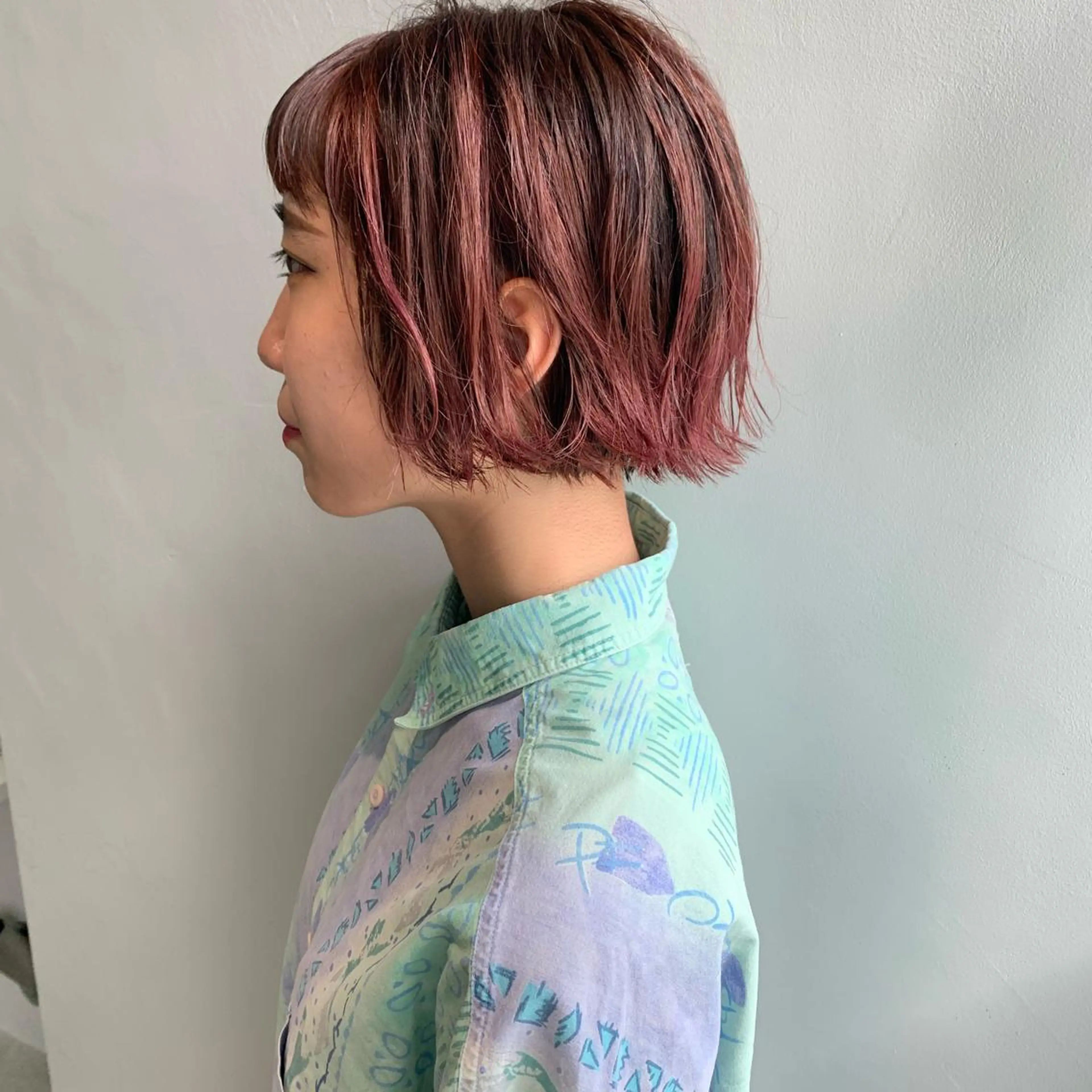 ショート カラー ハイライトカラー ピンクカラー ハイライト ヘアカラー トリートメント 是非可愛くさせて ください🩷sakiのヘアスタイル