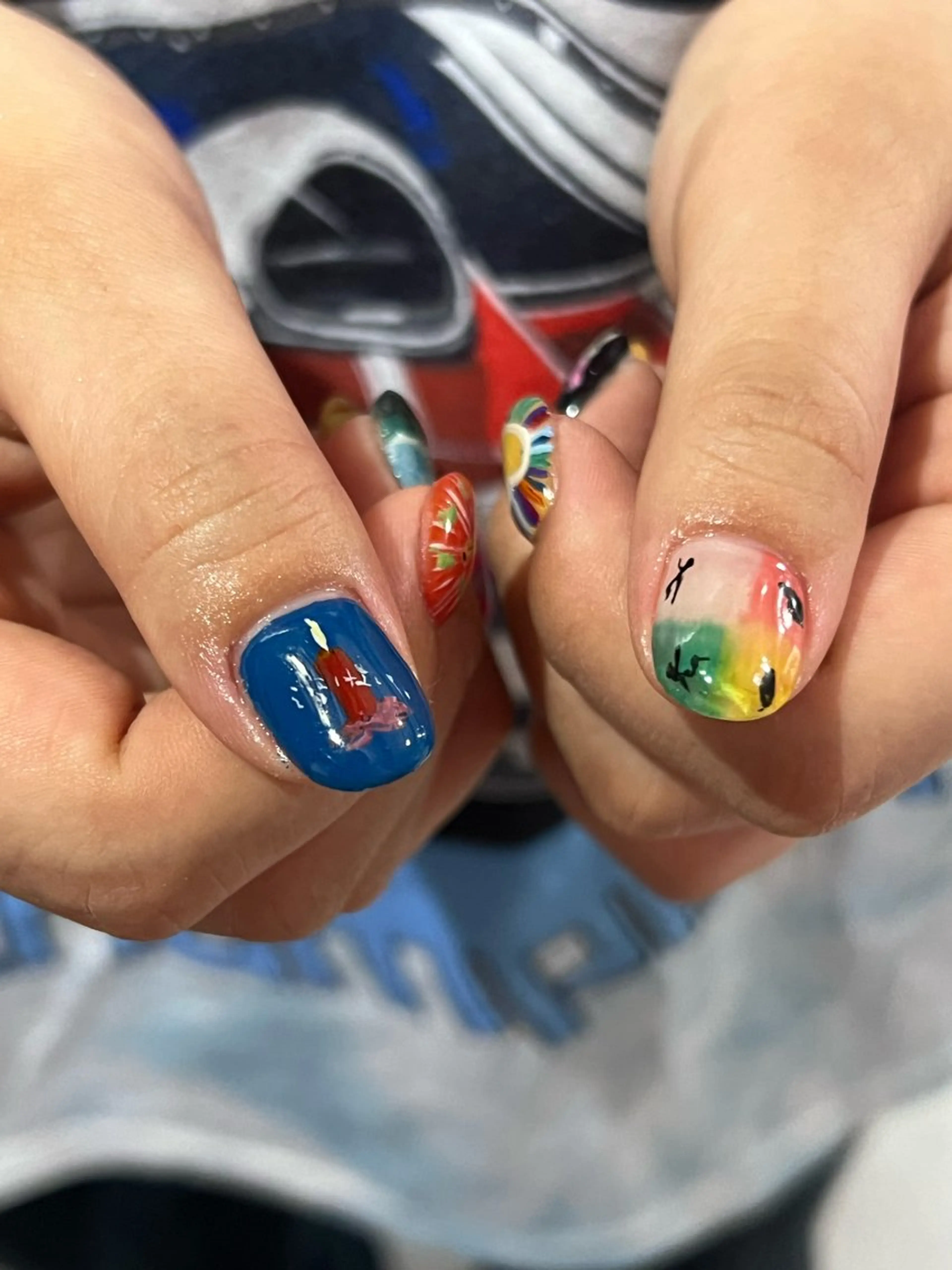 ネイル ハンドネイル Hata nail 🎀個性派ニュアンスのネイルデザイン