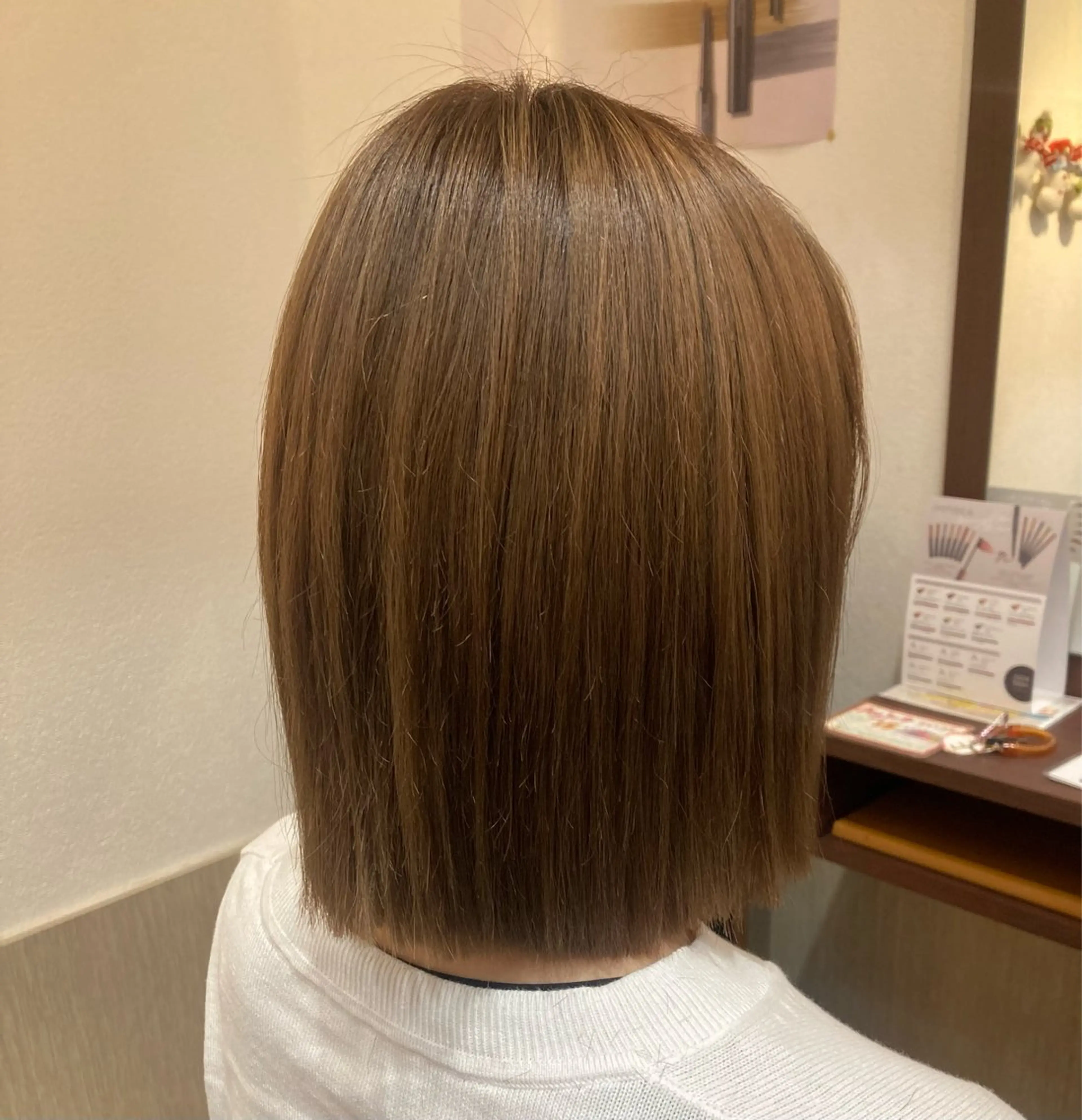 ミディアム 赤み消しオリーブ特化 柔らか縮毛矯正🌷辻のヘアスタイル
