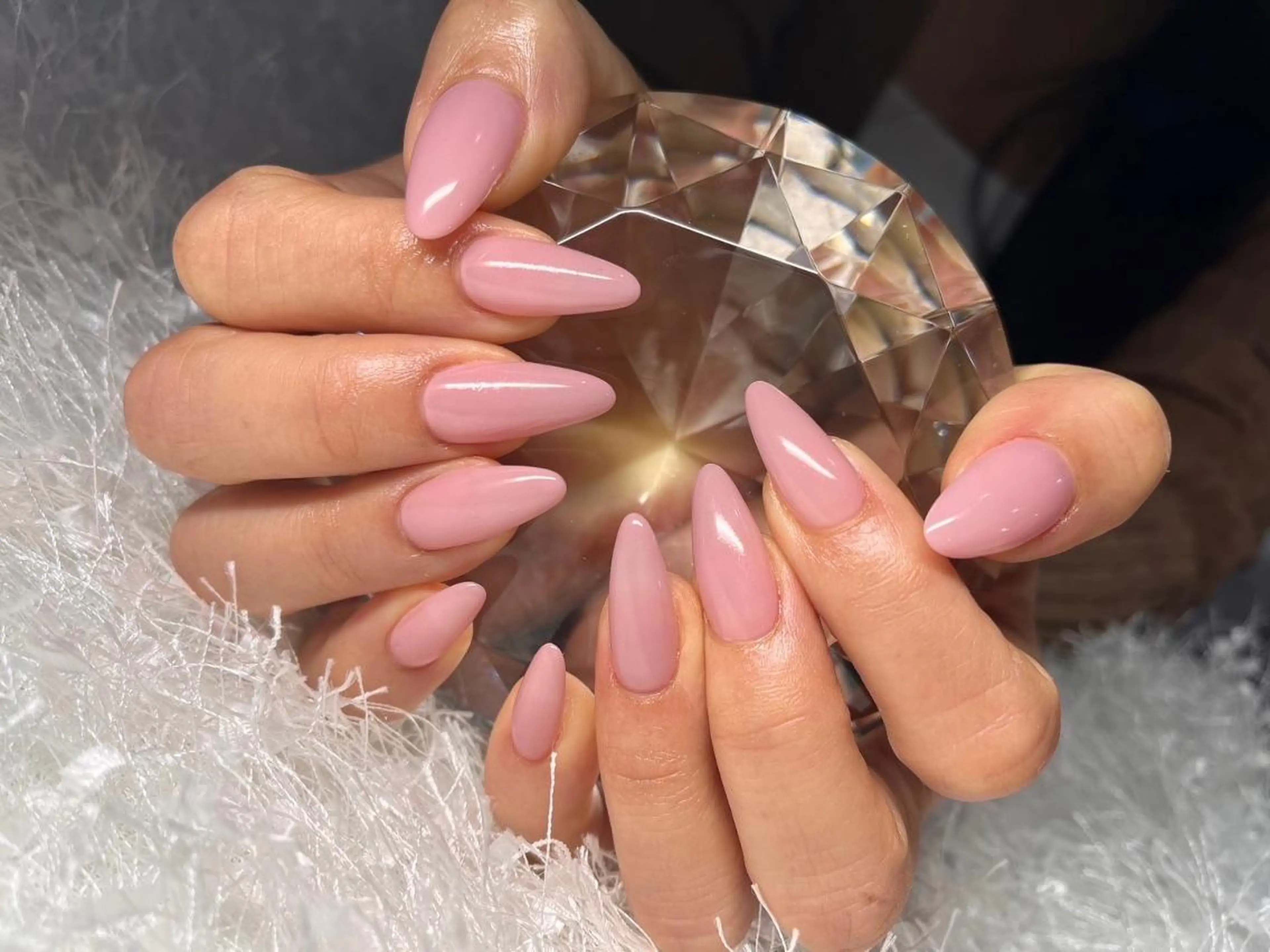 ネイル オーロラネイル 長さ出し フレンチネイル ジェルネイル グラデーション ハンドネイル Nail&eye Belire 新宿のネイルデザイン