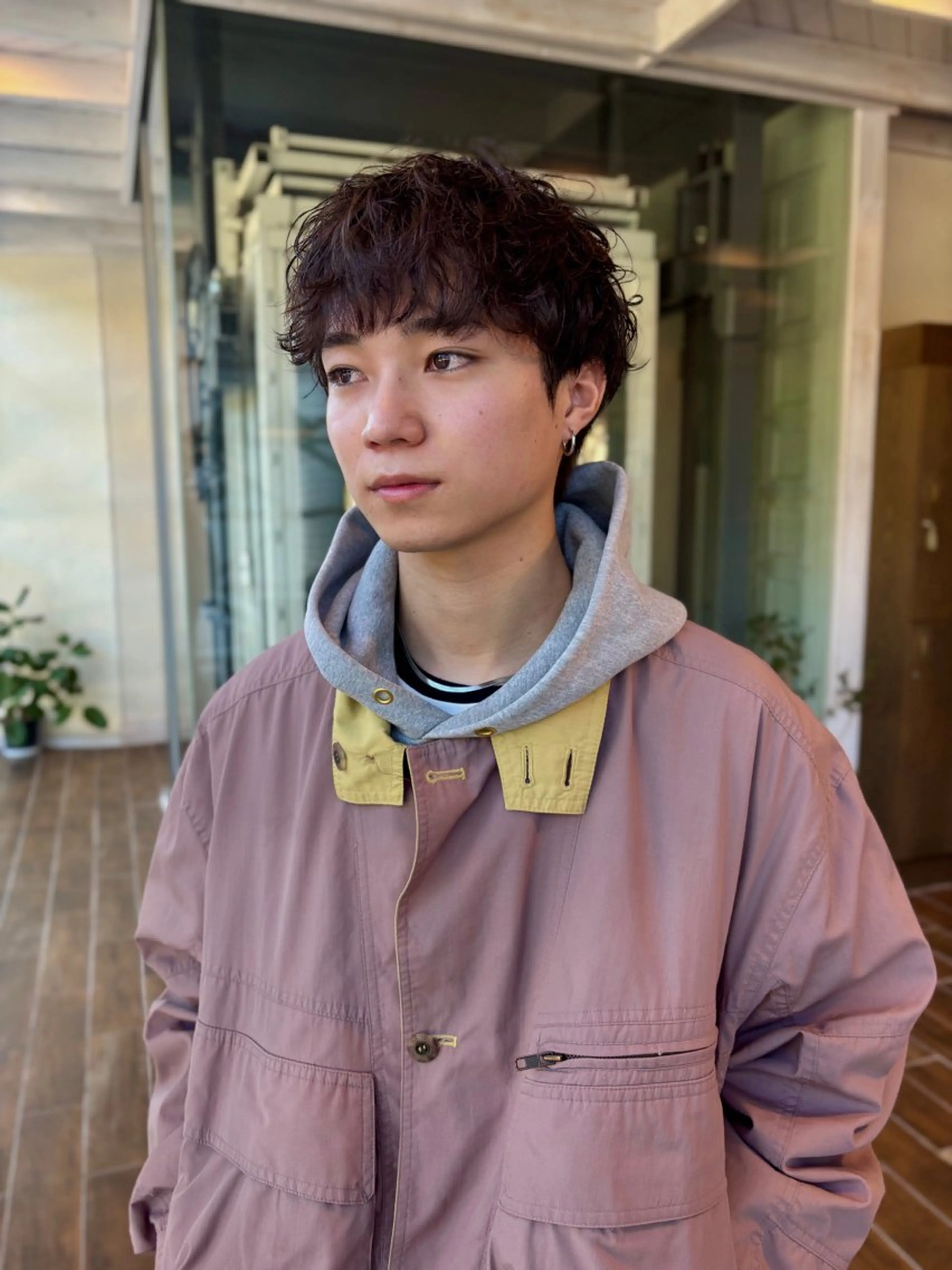 パーマ メンズ メンズパーマ カット パーマ ハイトーン/デザイン カラー/るいのヘアスタイル