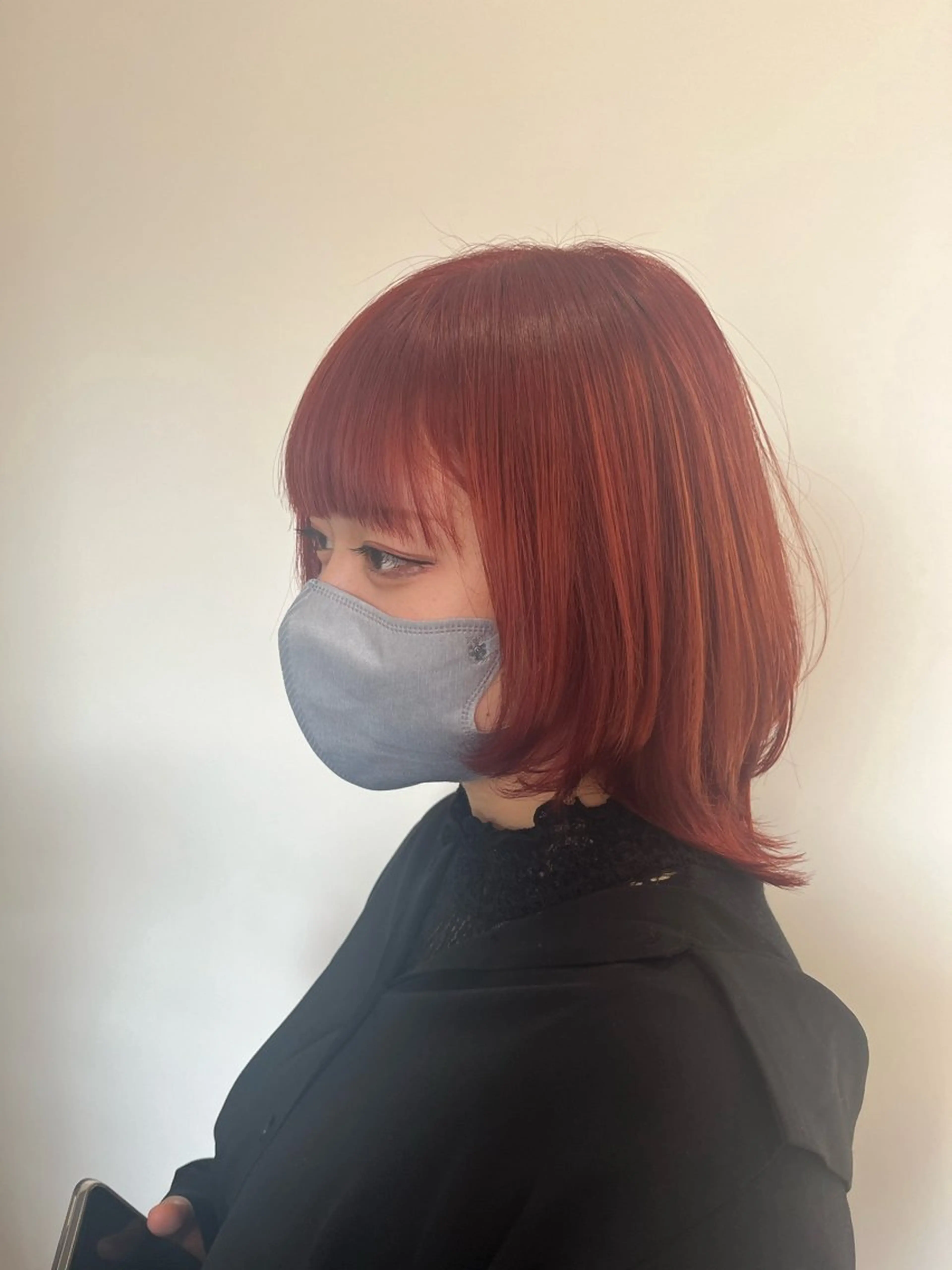 ミディアム カラー ハイトーンカラー ウルフカット カット ブリーチ×透明感カラ ー 大分 Keigoのヘアスタイル