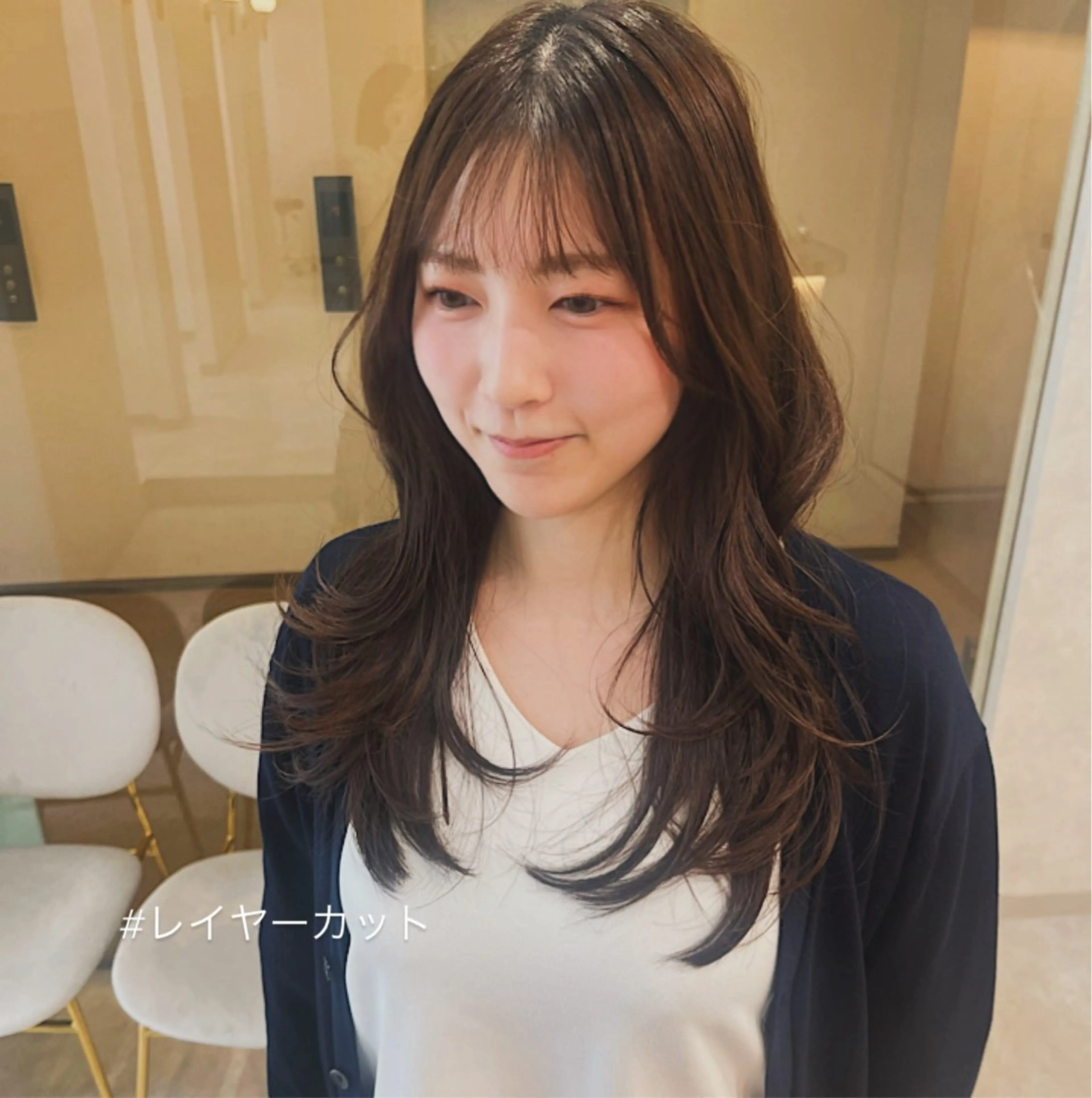 似合わせカット＋ケアカラー＋超音波3stepトリートメント（髪質改善/札幌）の写真