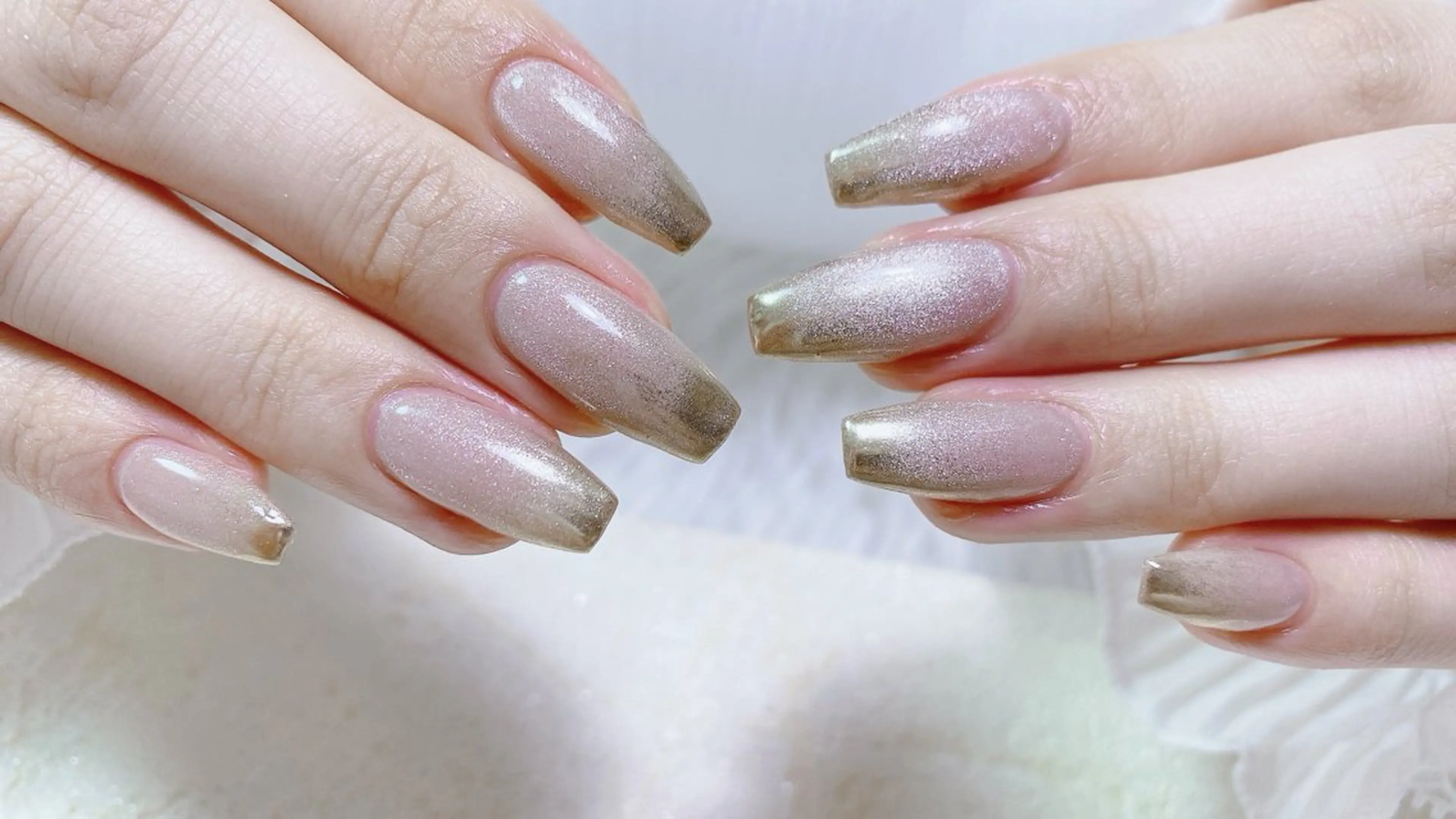 ネイル ハンドネイル オーシャン スカルプネイルサロンのネイルデザイン