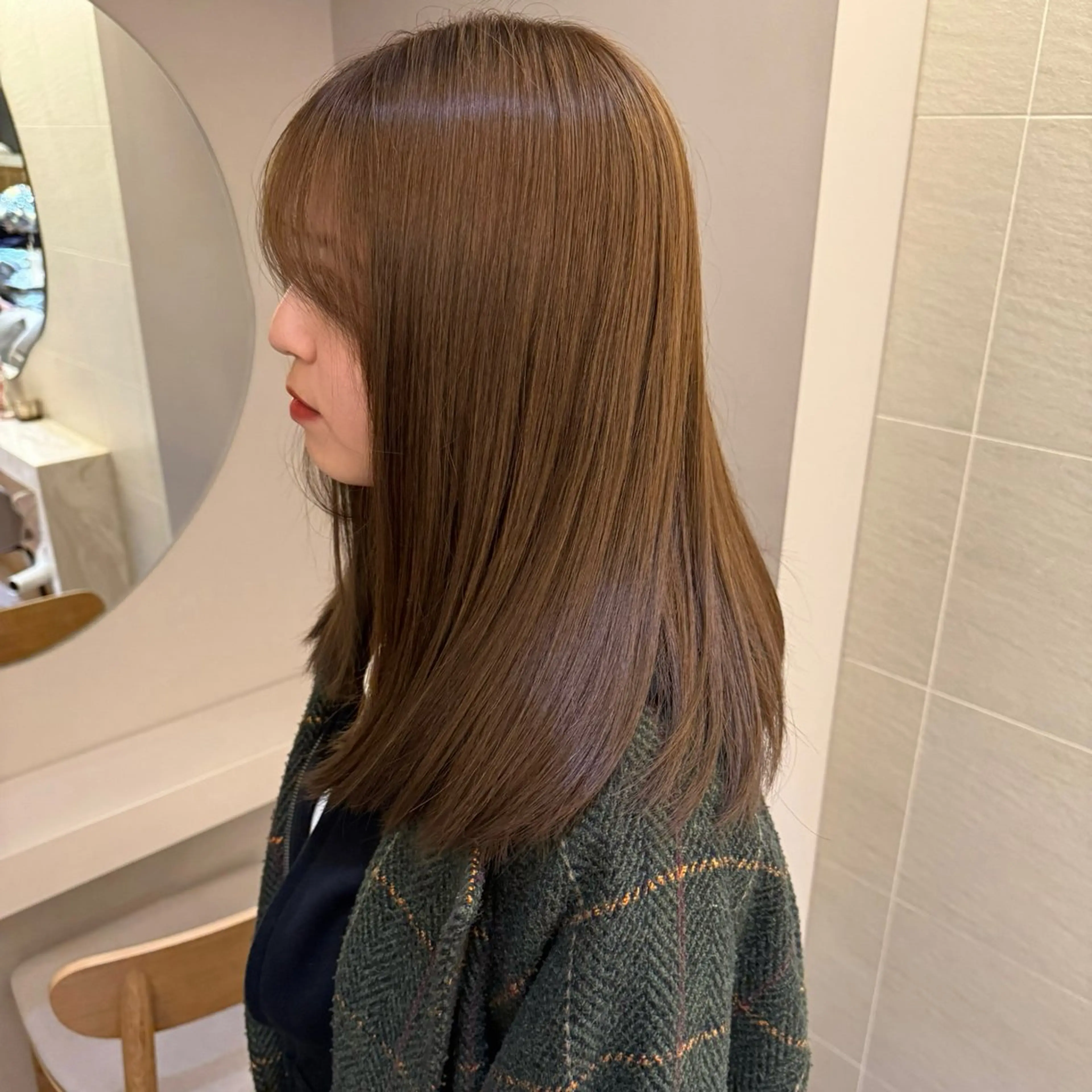 【透明感•ナチュラル】ブリーチなしWカラー¥4000の写真