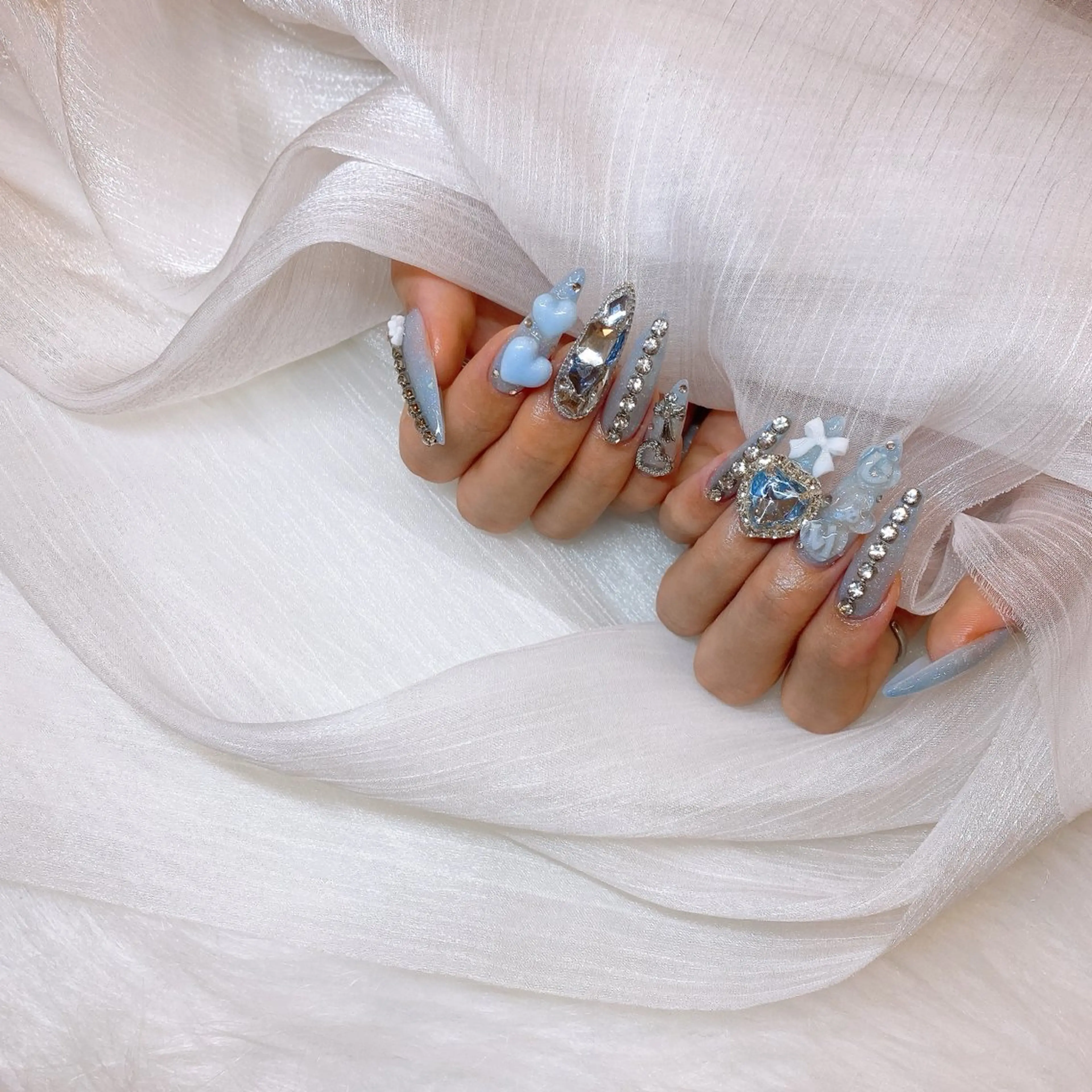 (ハンド)人気コース持ち込みデザイン🎀アート8本コースの写真