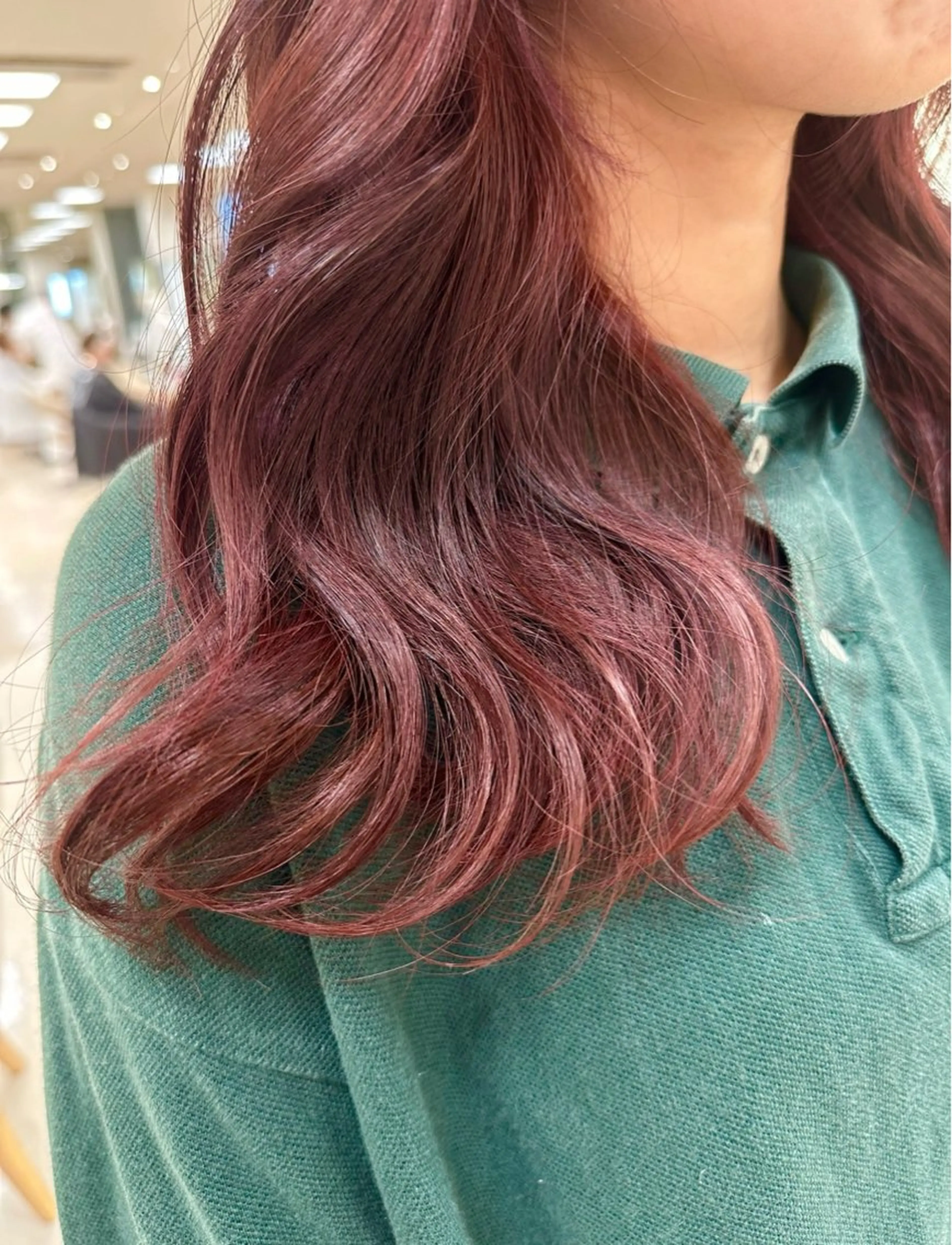 ロング カラー お悩み改善 黄金比みくのヘアスタイル