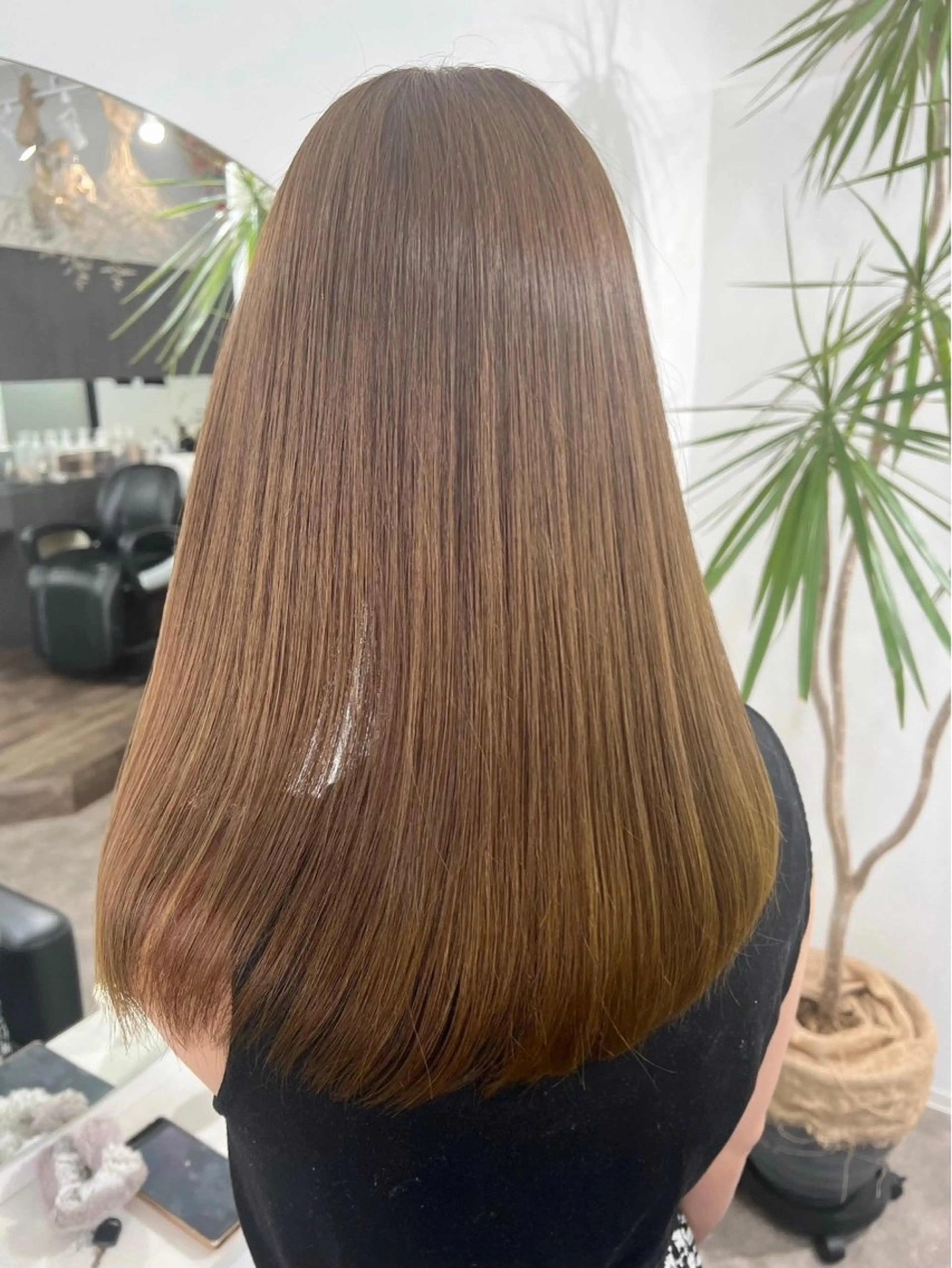 ロング パーマ 髪質改善 縮毛矯正 リク/韓国風/レイヤ ー／ボブ／ショートのヘアスタイル