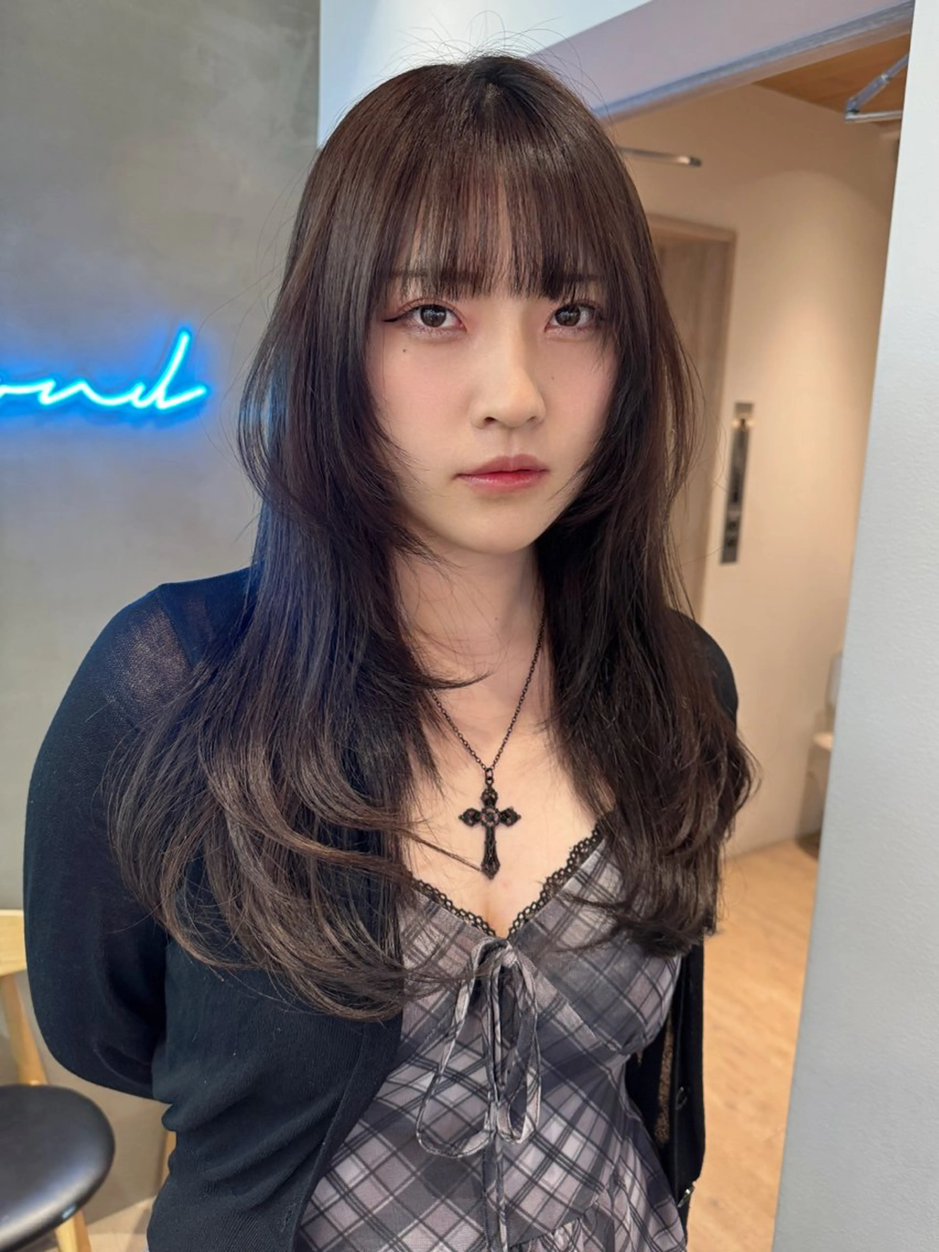 ロング カラー カット ヘアカラー トリートメント 🌷韓国レイヤー/艶 カラー🇰🇷amiのヘアスタイル