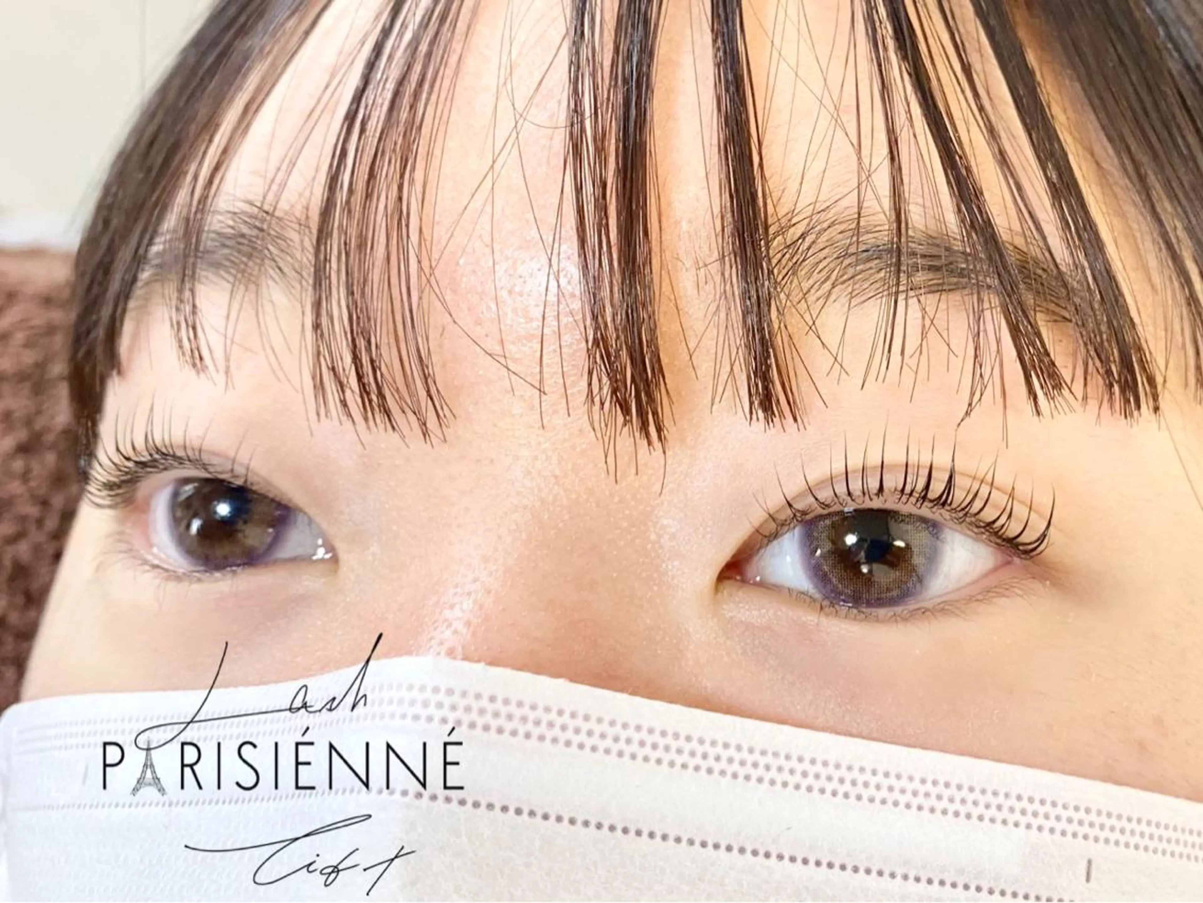 ショート マツエク・マツパ パリジェンヌラッシュリフト 一重×まつ毛パーマ 鈴木 沙羅のマツエク・マツパデザイン