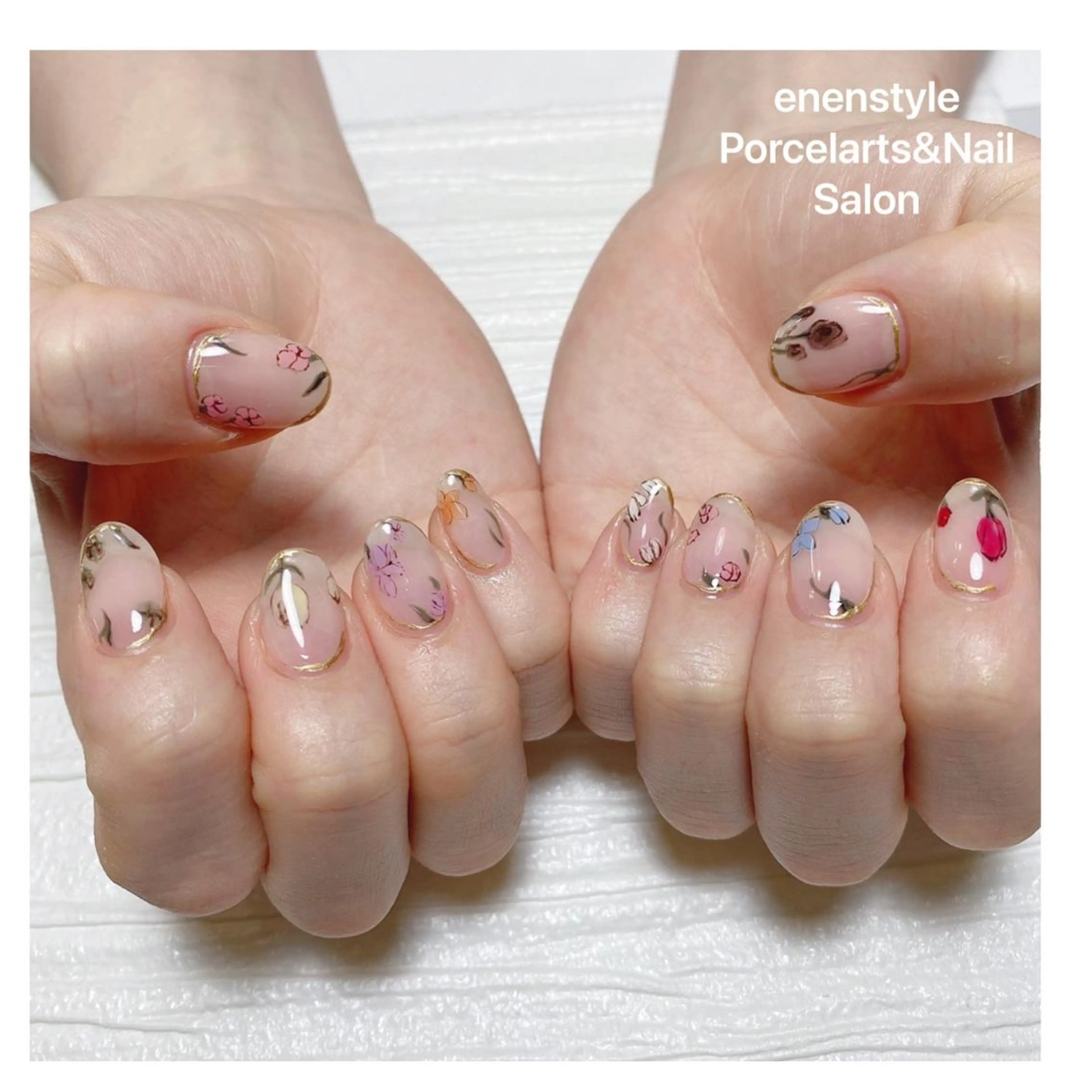 ミディアム ネイル 👑enen style👑のネイルデザイン