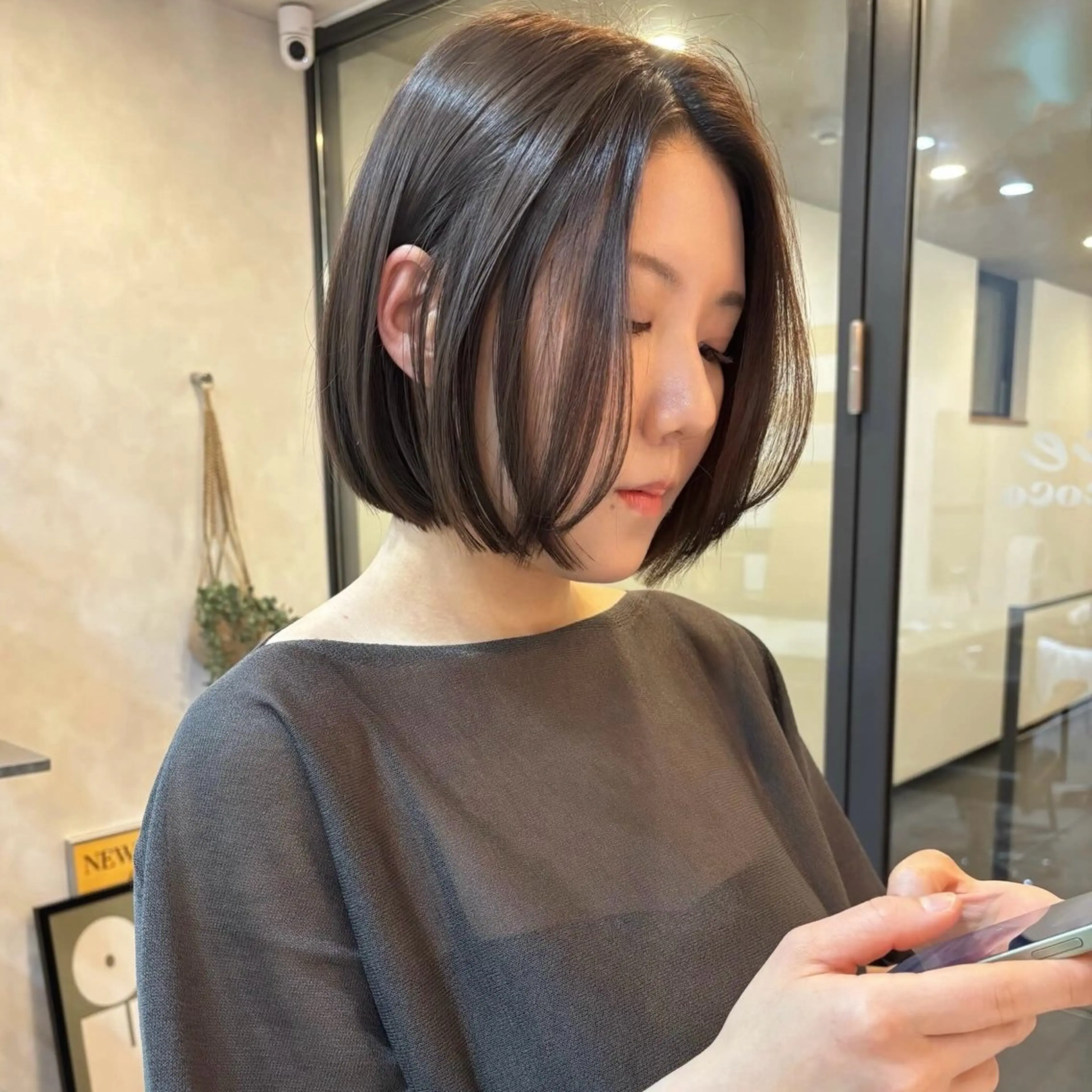 ショート ボブ 似合わせボブカット/ 髪質改善/細川実知香のヘアスタイル