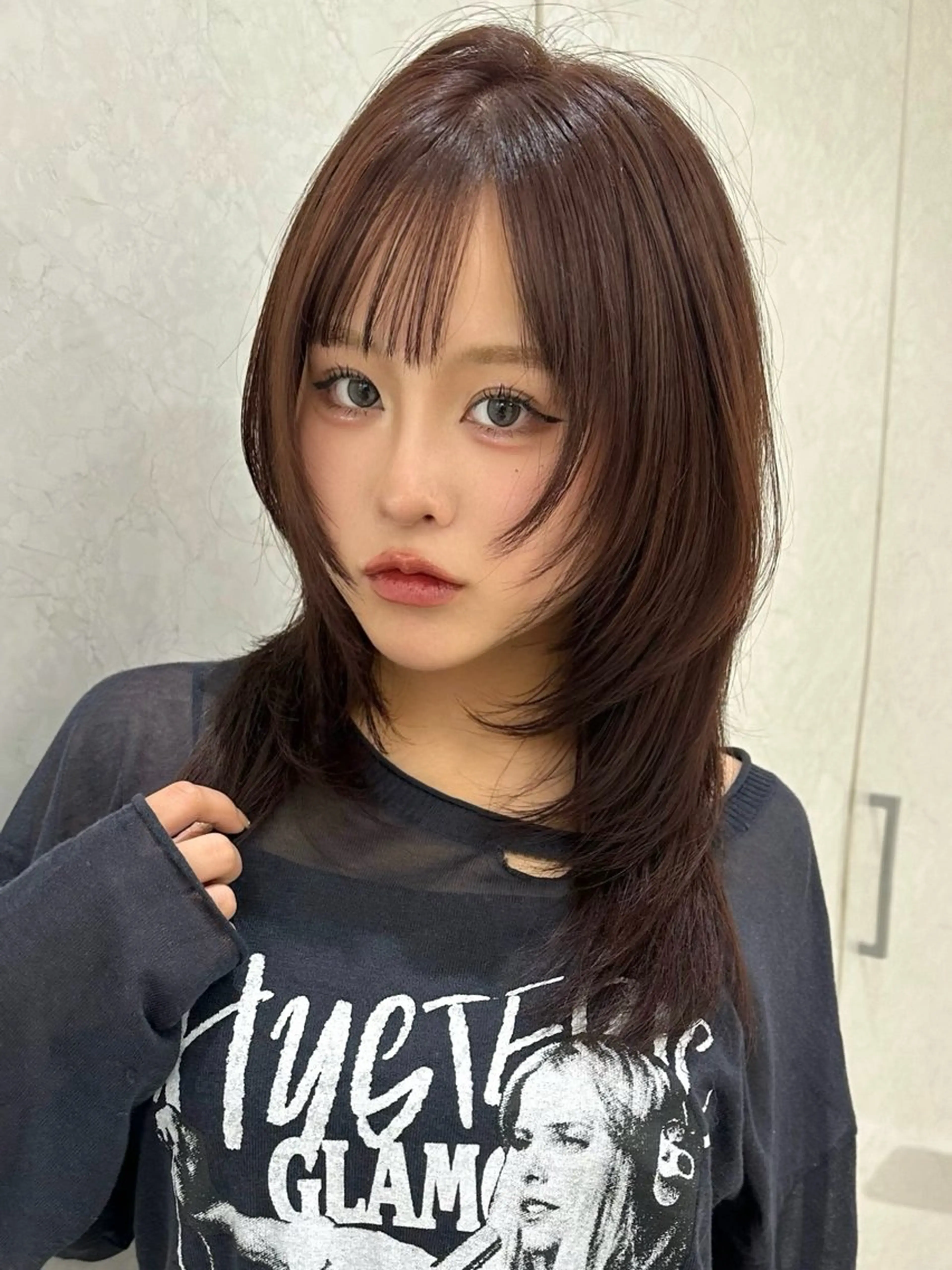 ミディアム ハッシュカット ウルフカット/ボブ りなのヘアスタイル