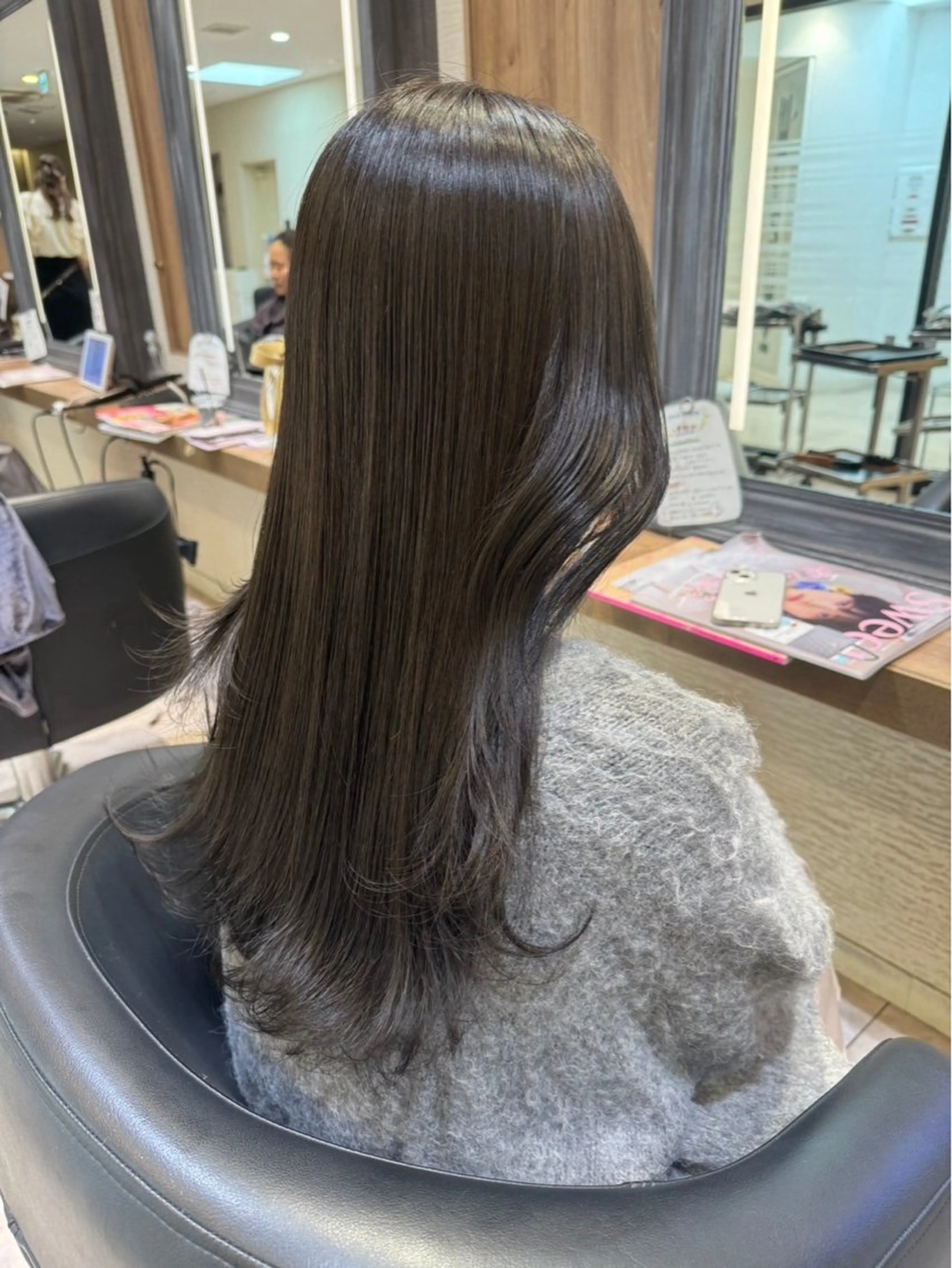 ロング カラー ヘアカラー 赤み消しカラー🌱 YUZUKI🫧のヘアスタイル